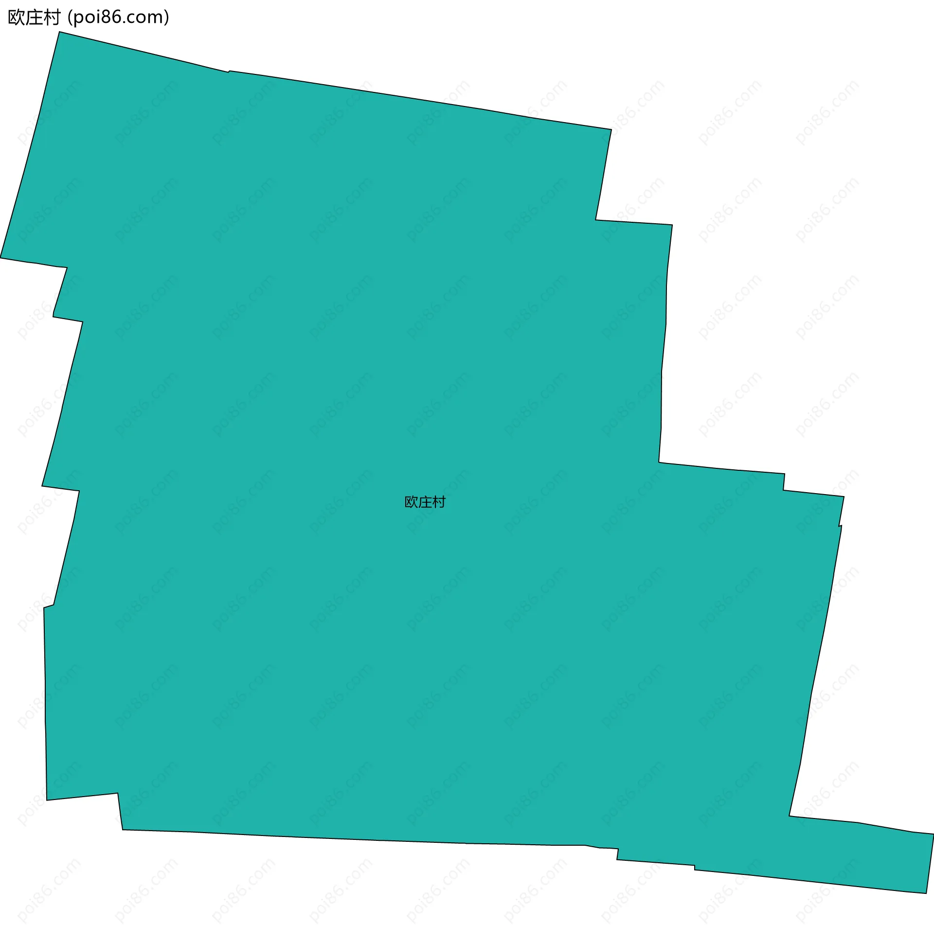 欧庄村边界地图