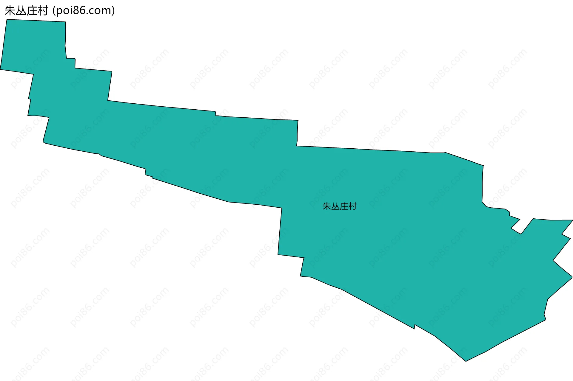 朱丛庄村边界地图