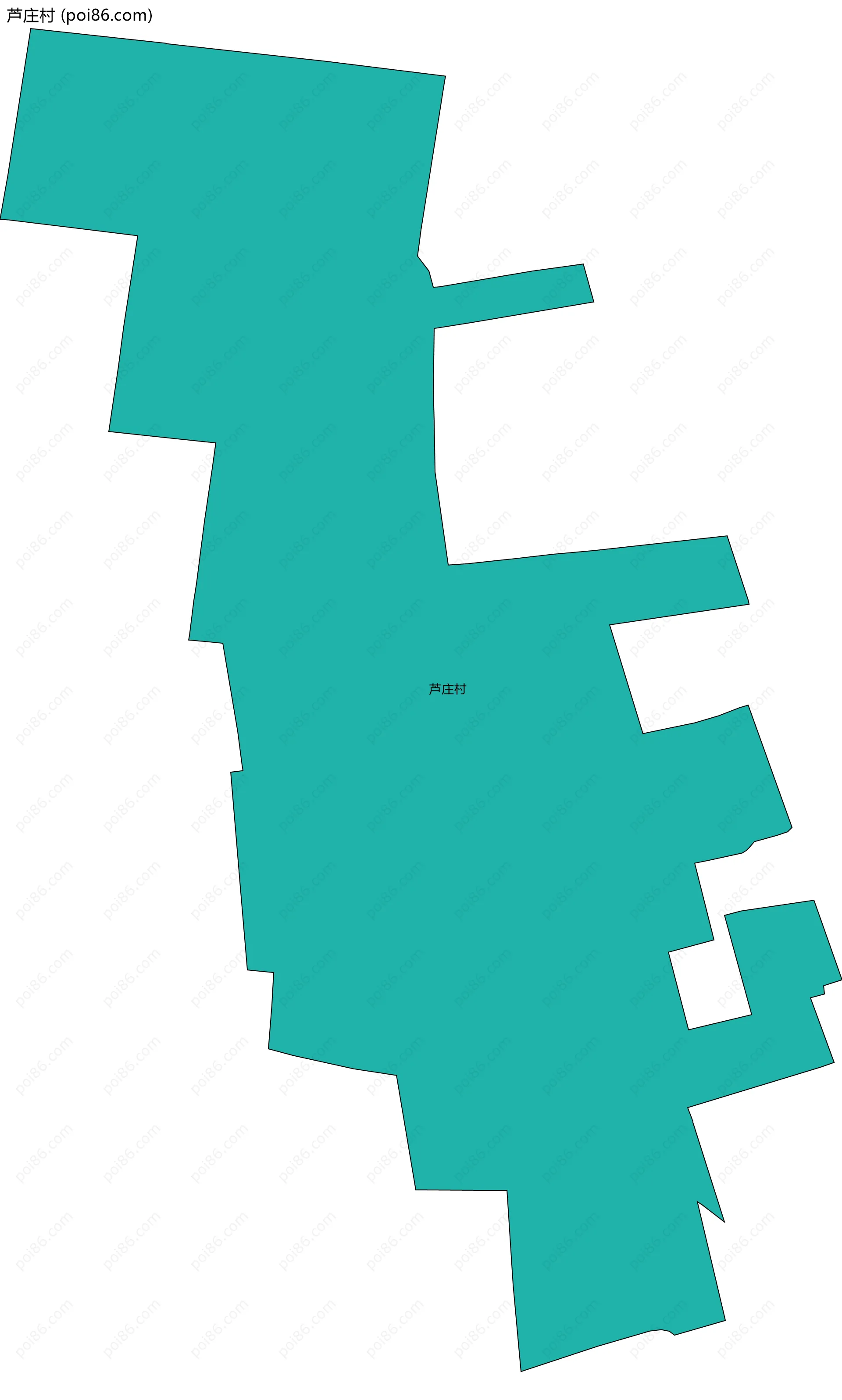 芦庄村边界地图