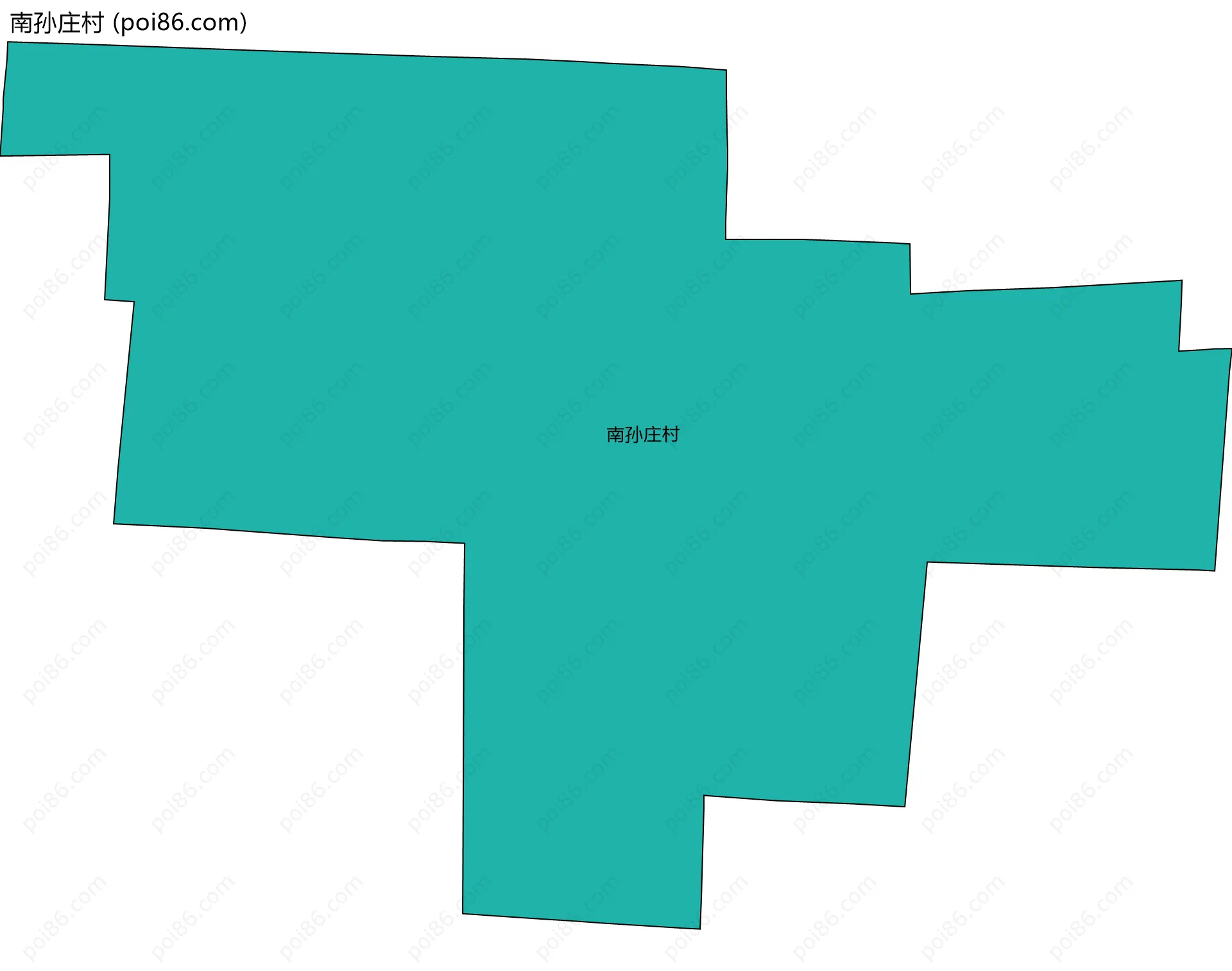 南孙庄村边界地图