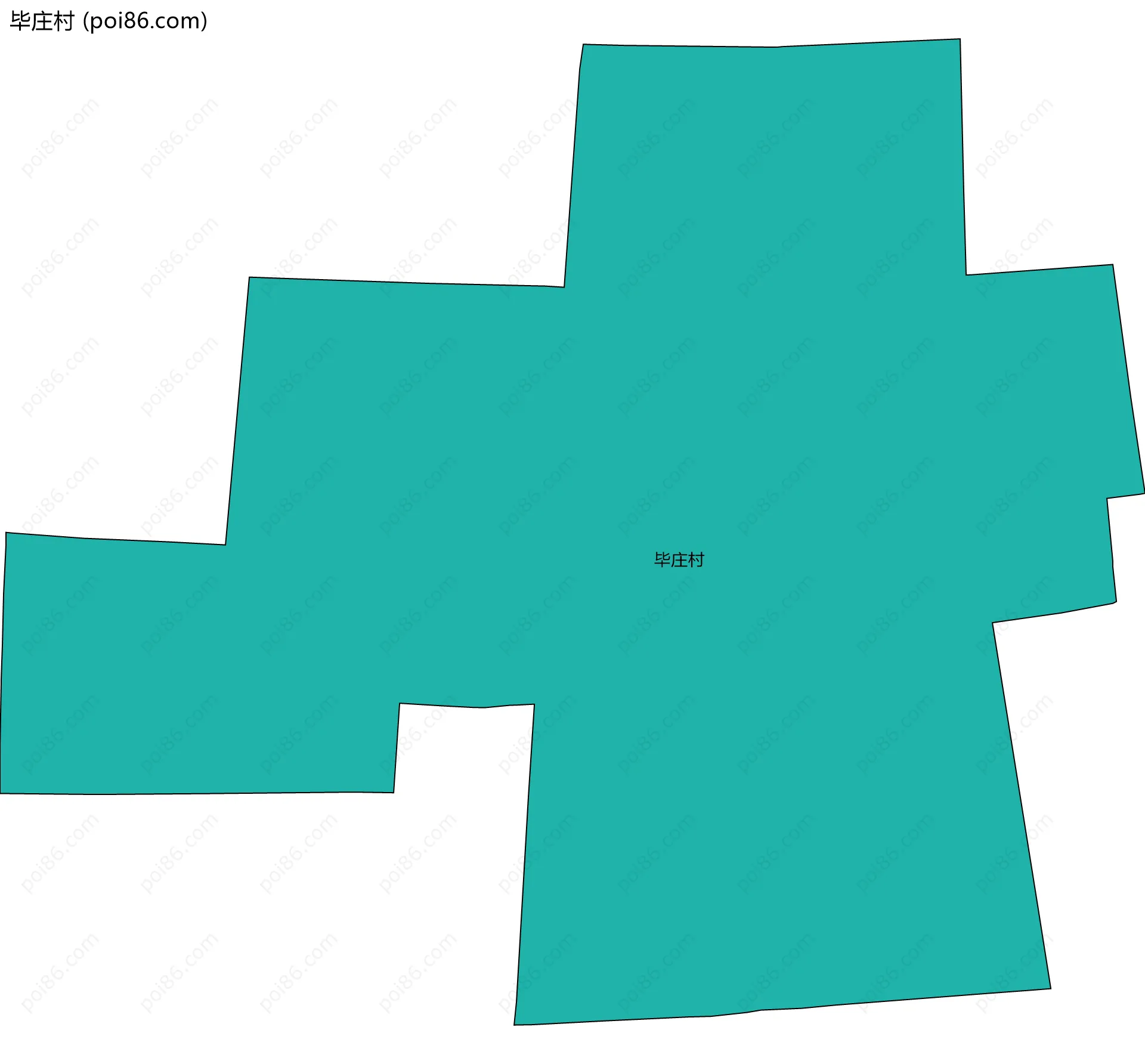 毕庄村边界地图