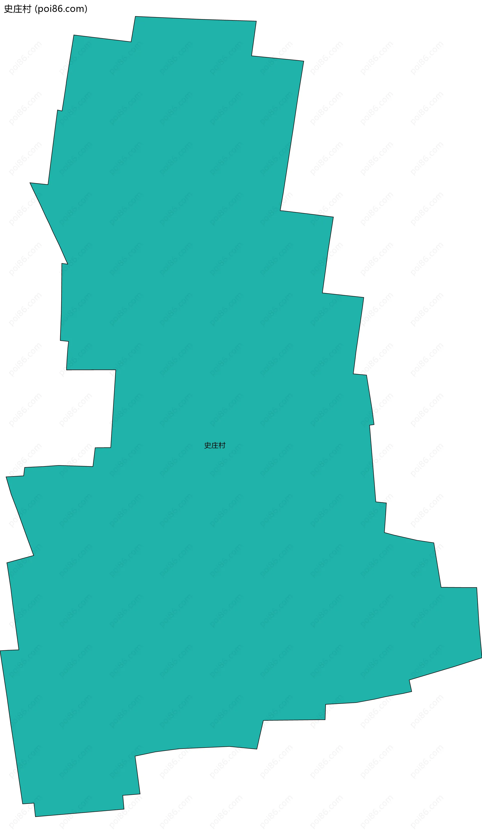 史庄村边界地图