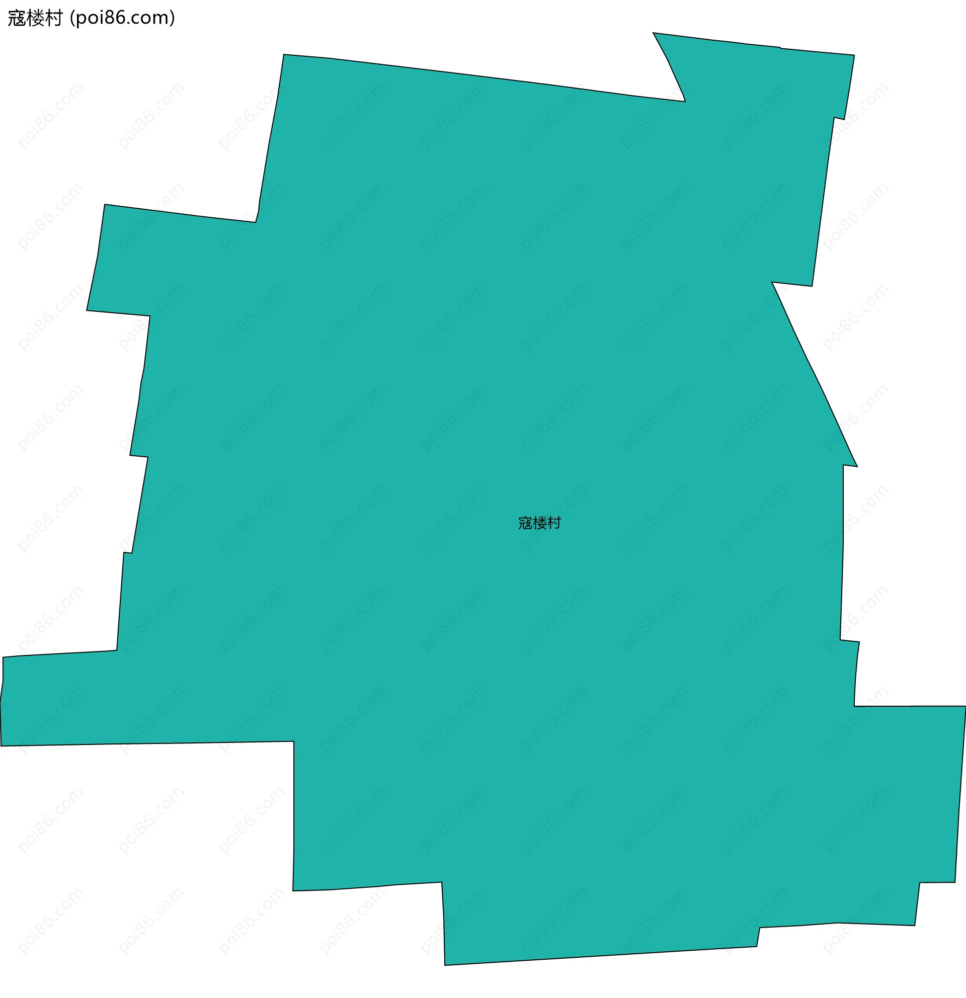 寇楼村边界地图