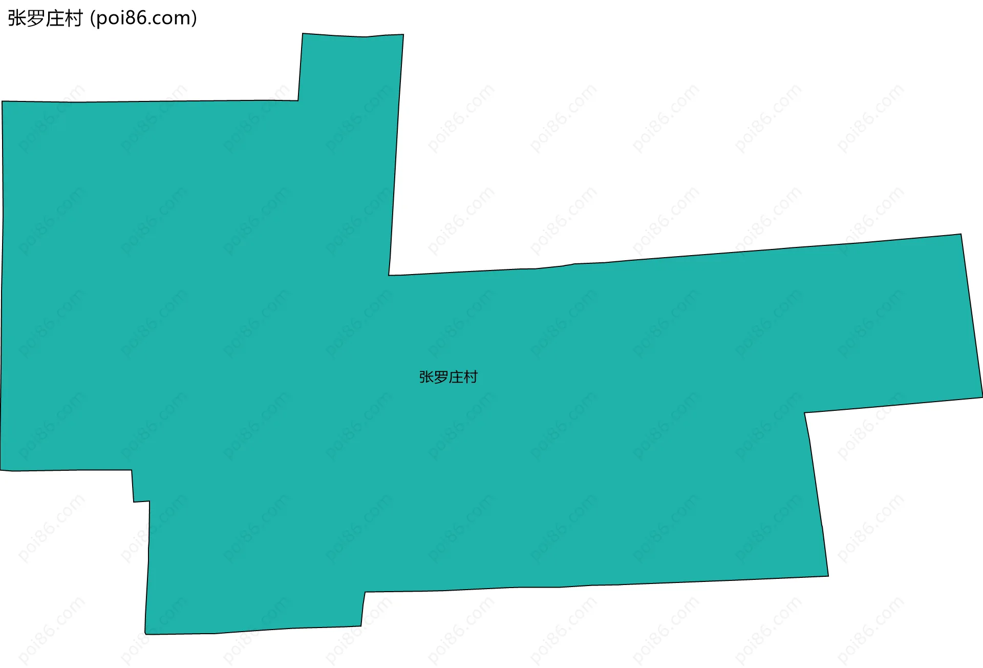 张罗庄村边界地图