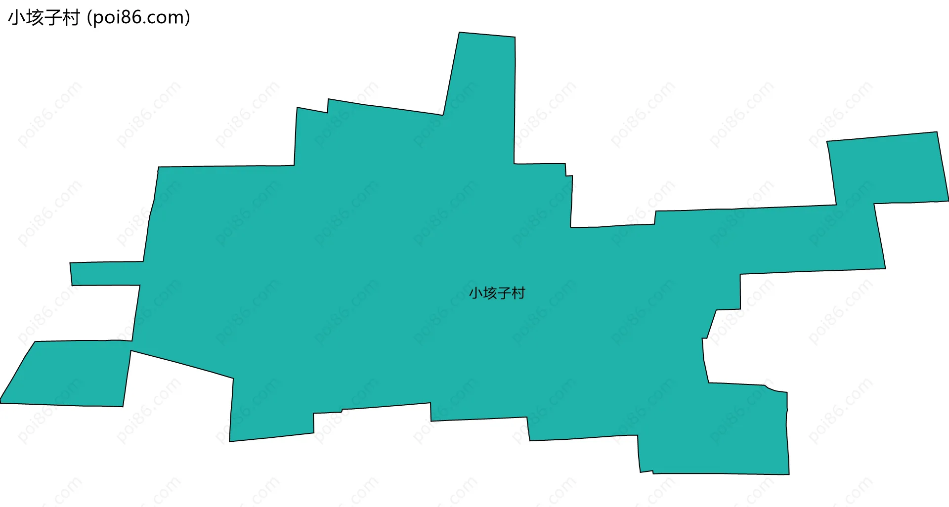 小垓子村边界地图