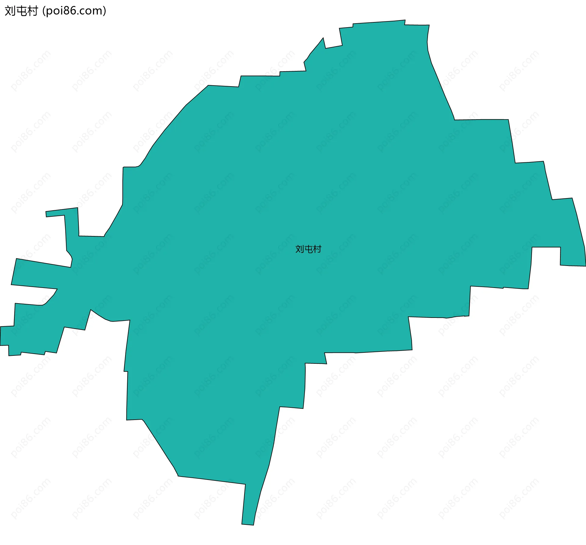 刘屯村边界地图
