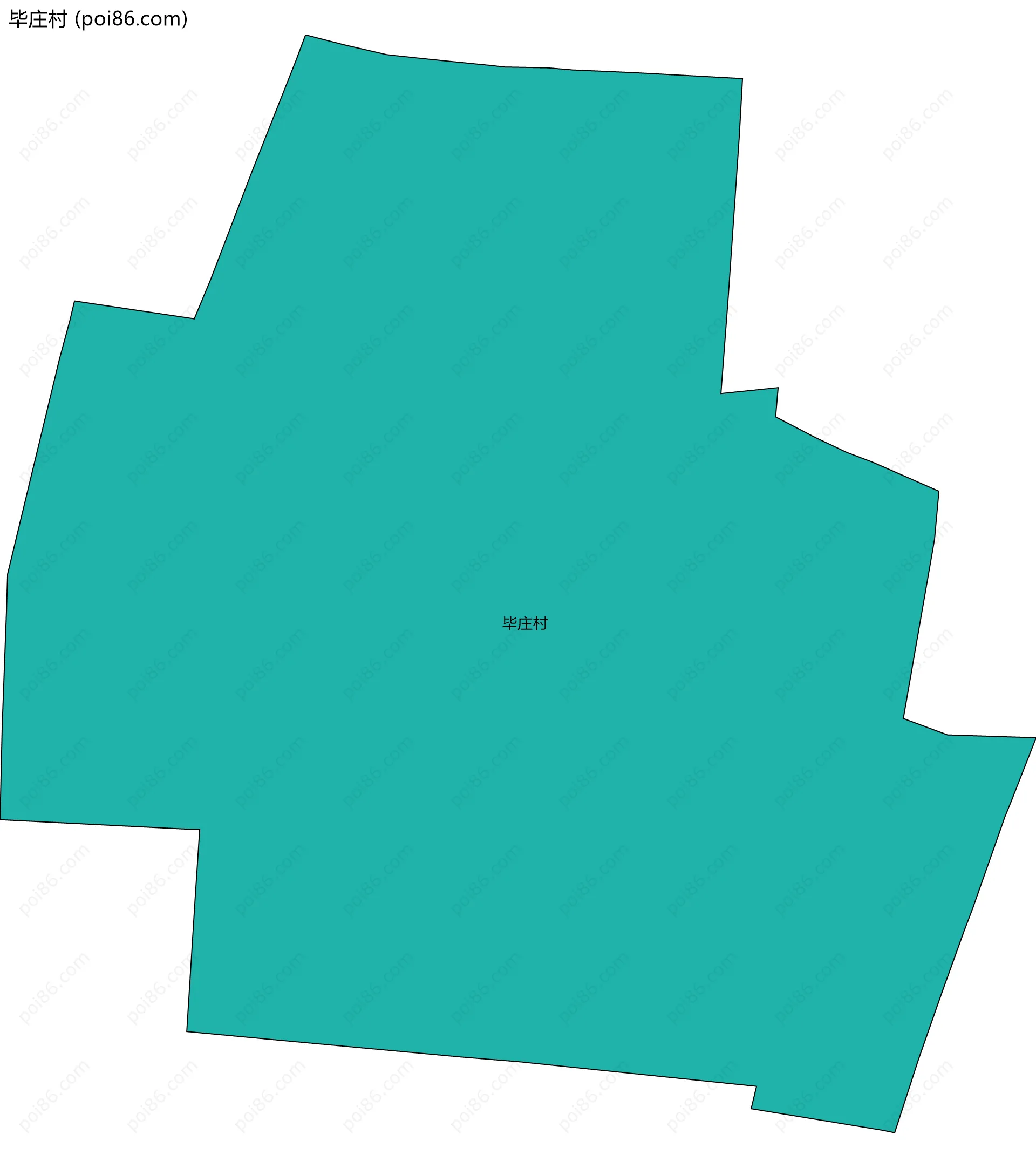 毕庄村边界地图