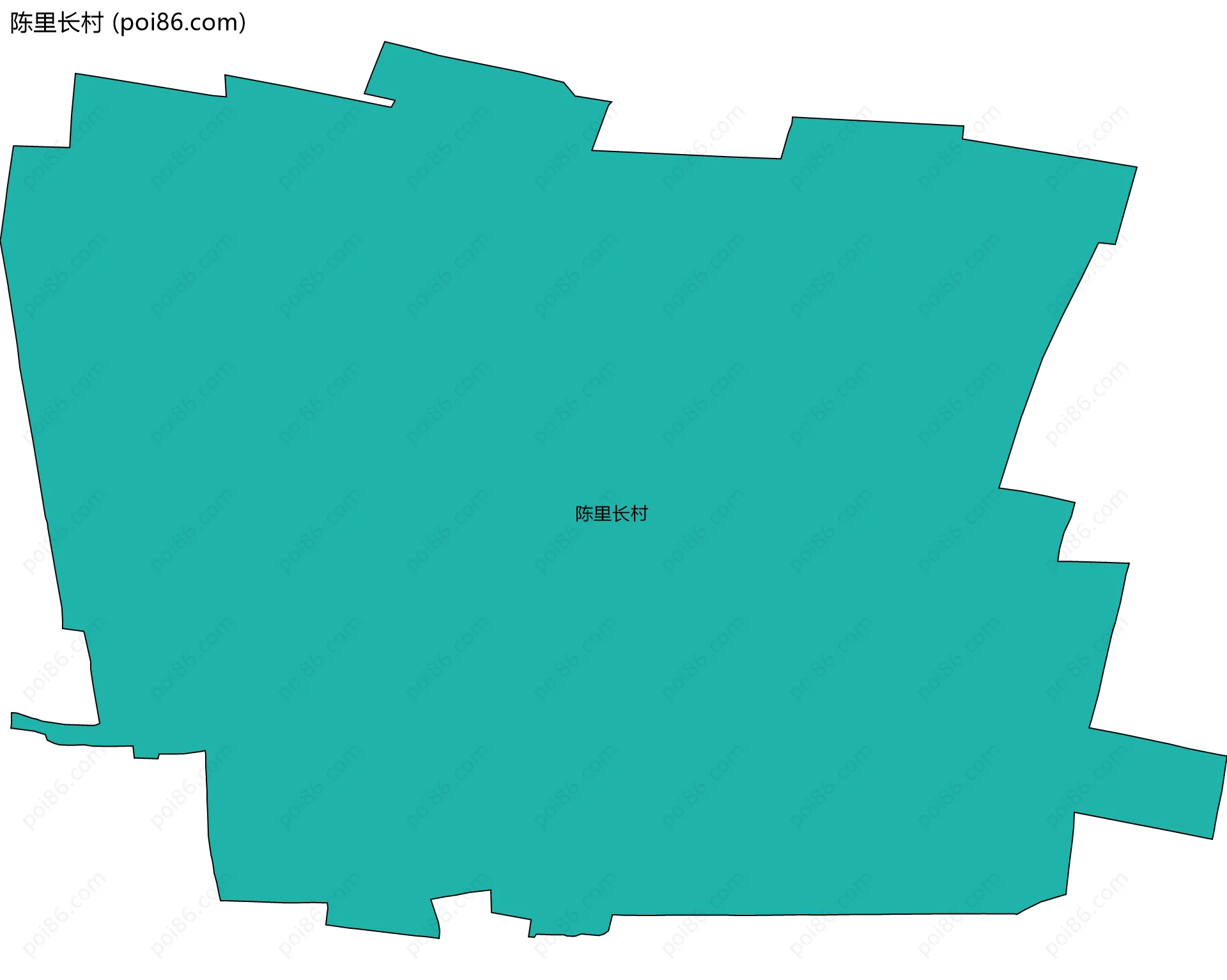 陈里长村边界地图
