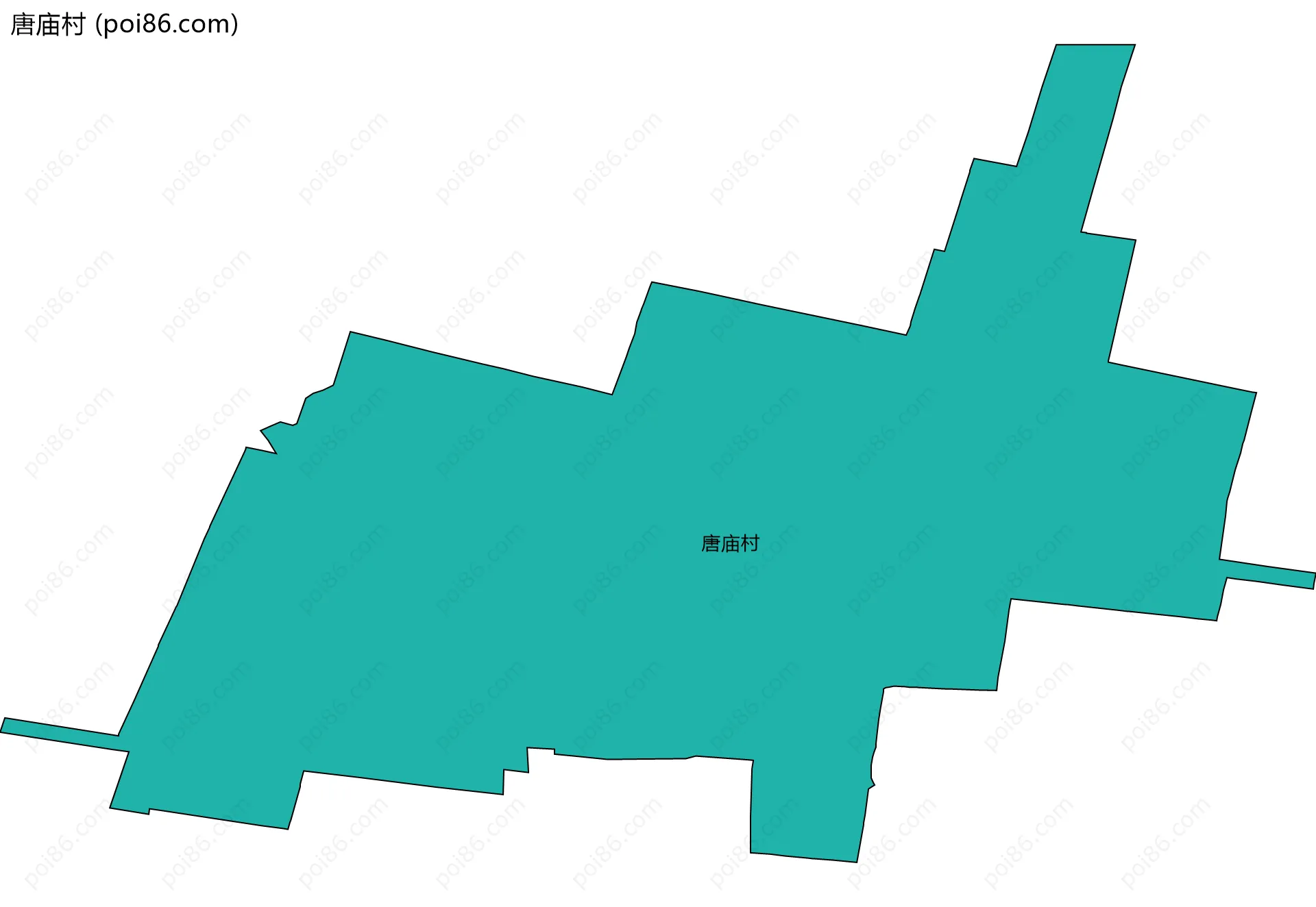 唐庙村边界地图
