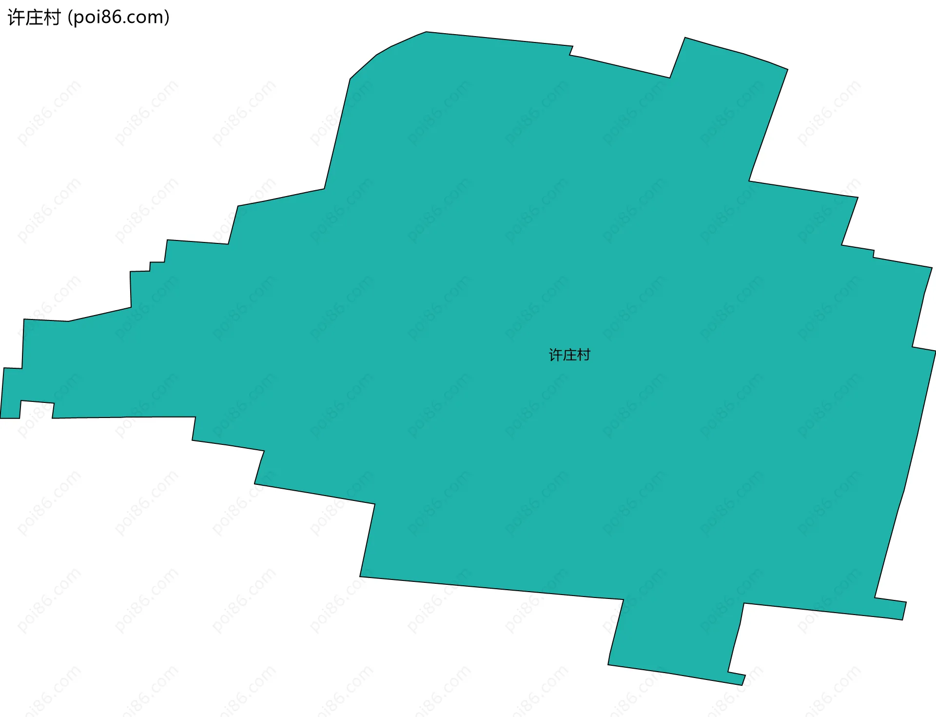 许庄村边界地图