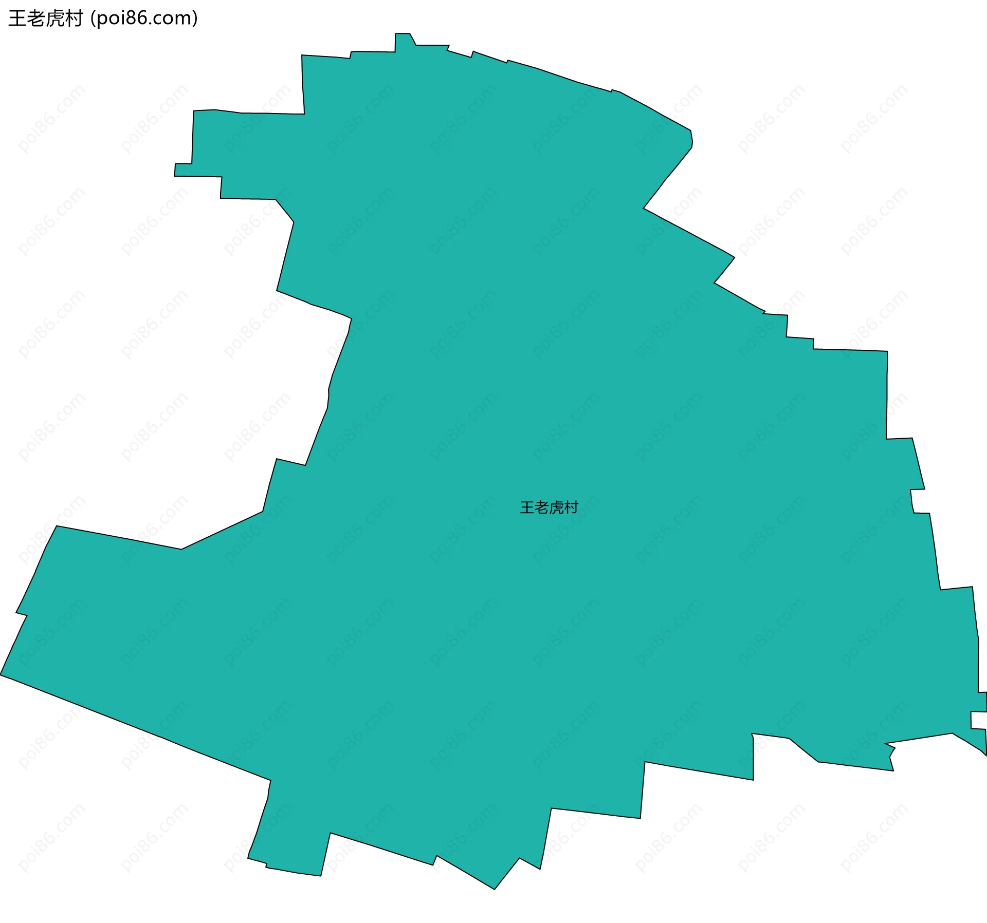 王老虎村边界地图