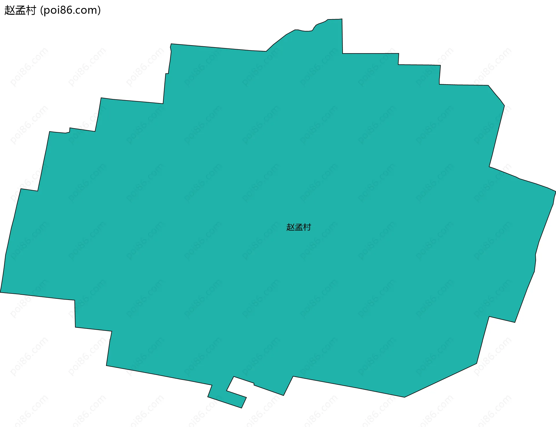 赵孟村边界地图