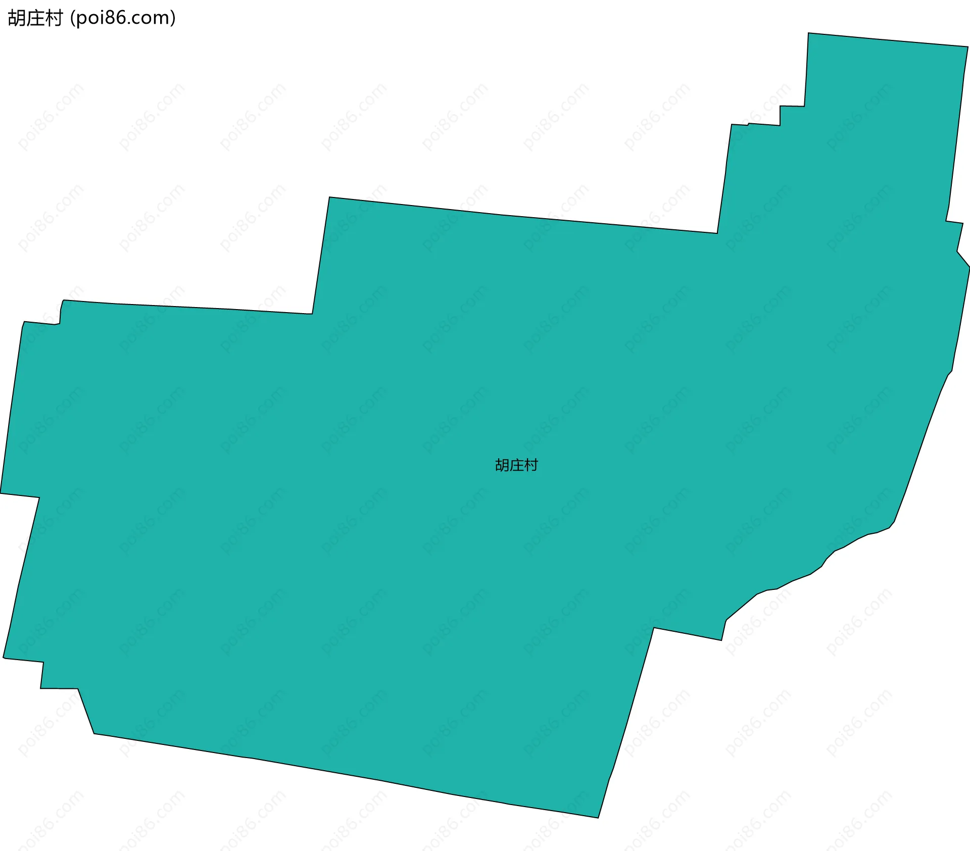 胡庄村边界地图