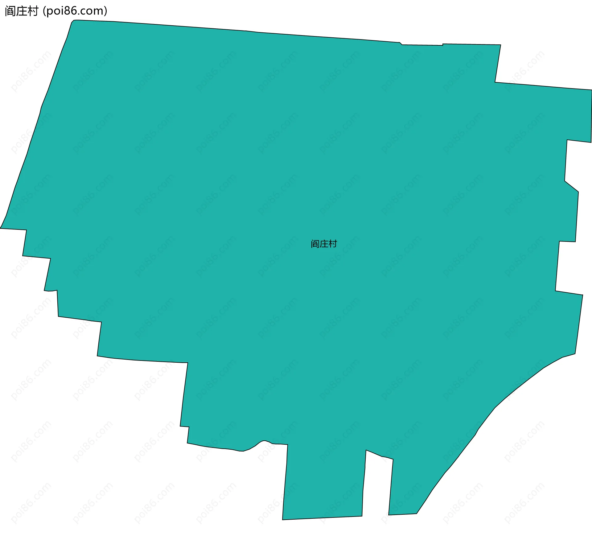 阎庄村边界地图