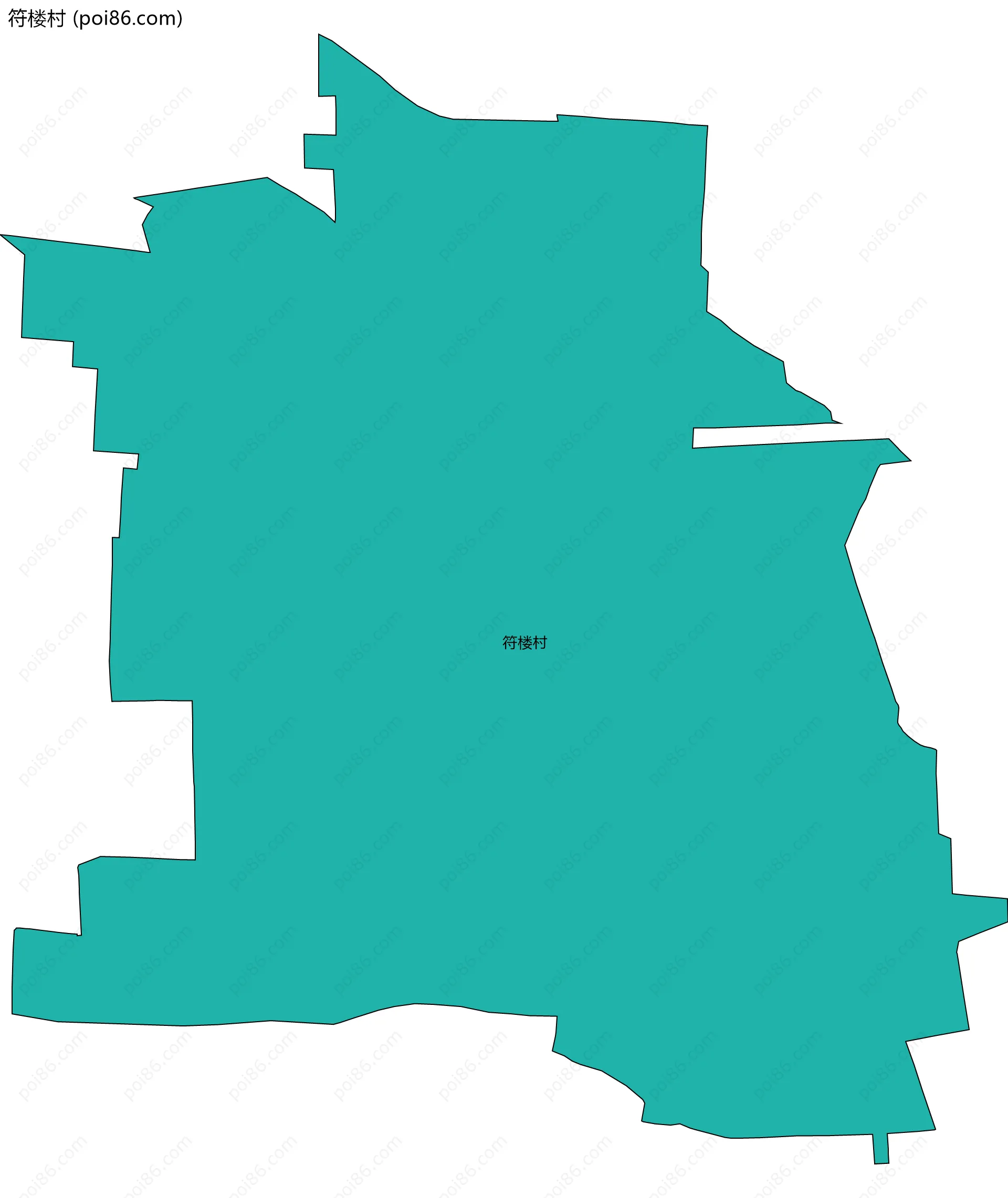符楼村边界地图