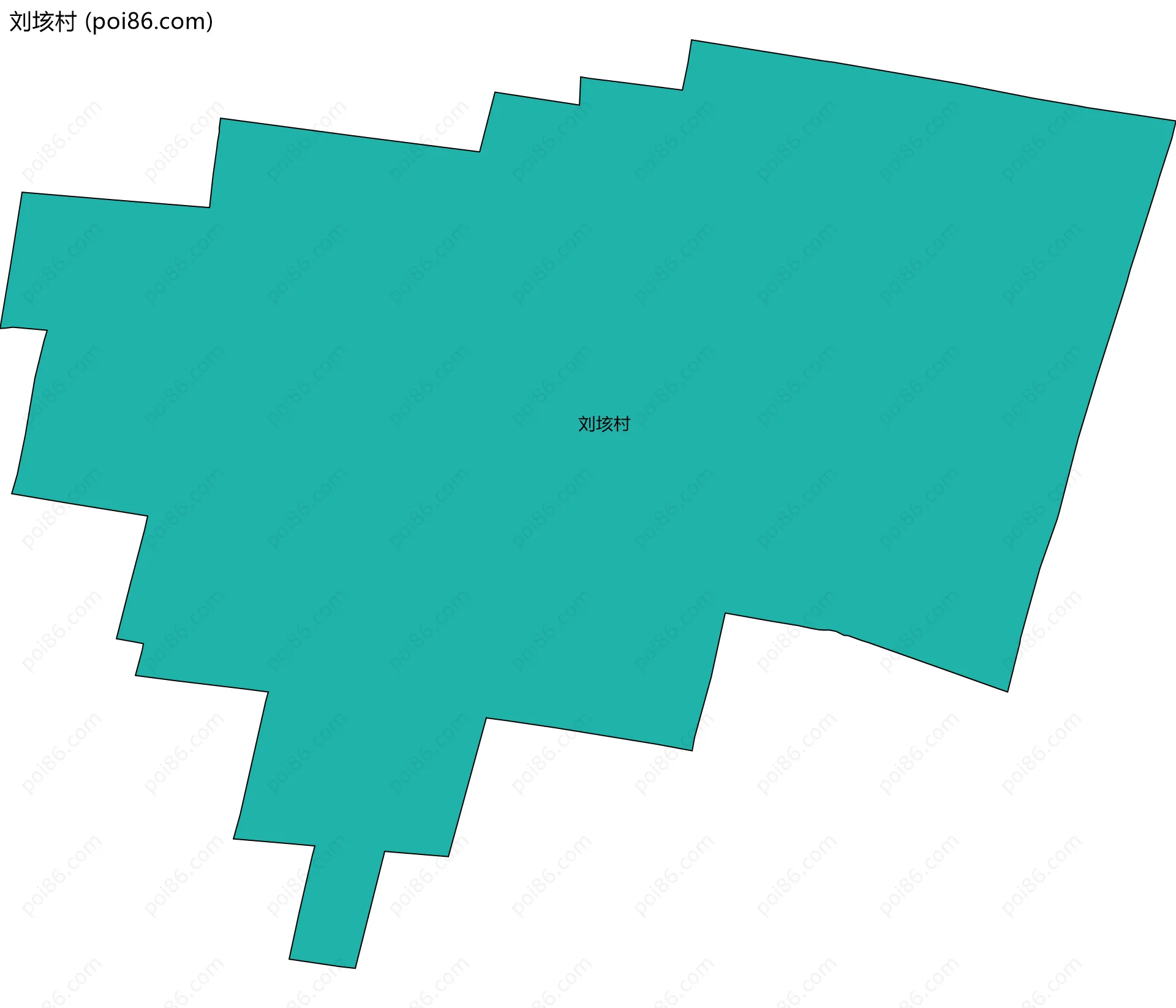 刘垓村边界地图