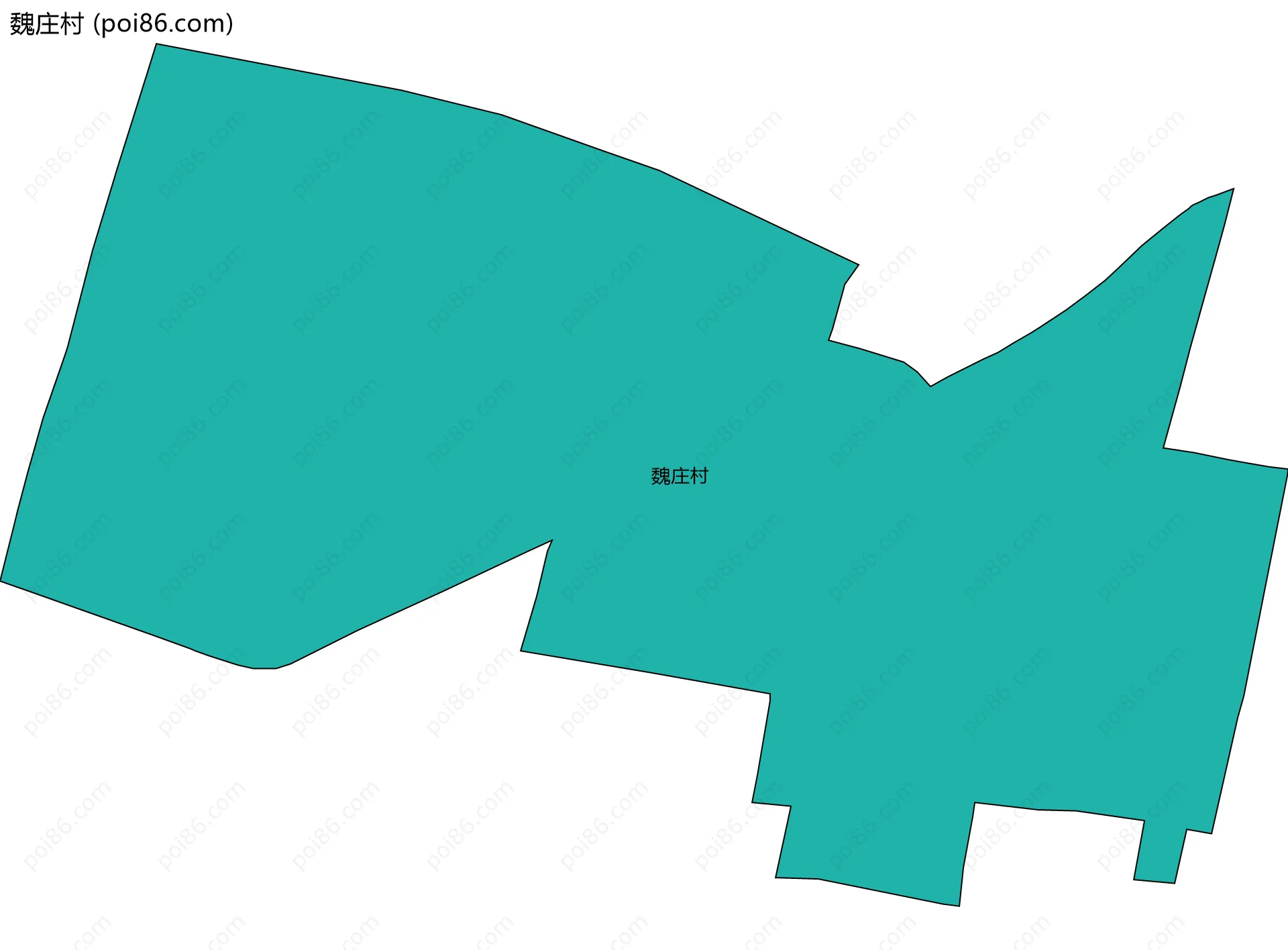 魏庄村边界地图