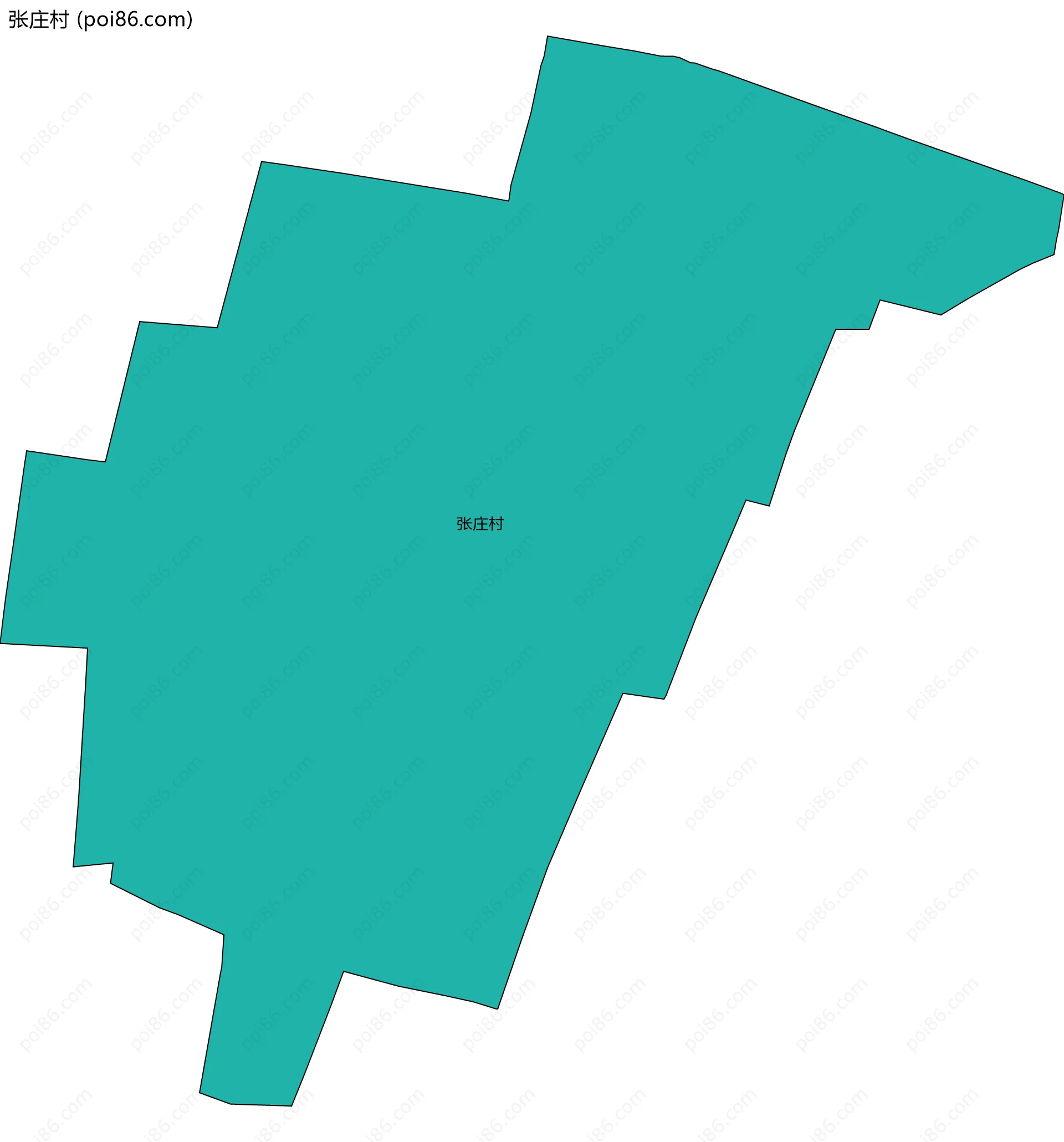 张庄村边界地图
