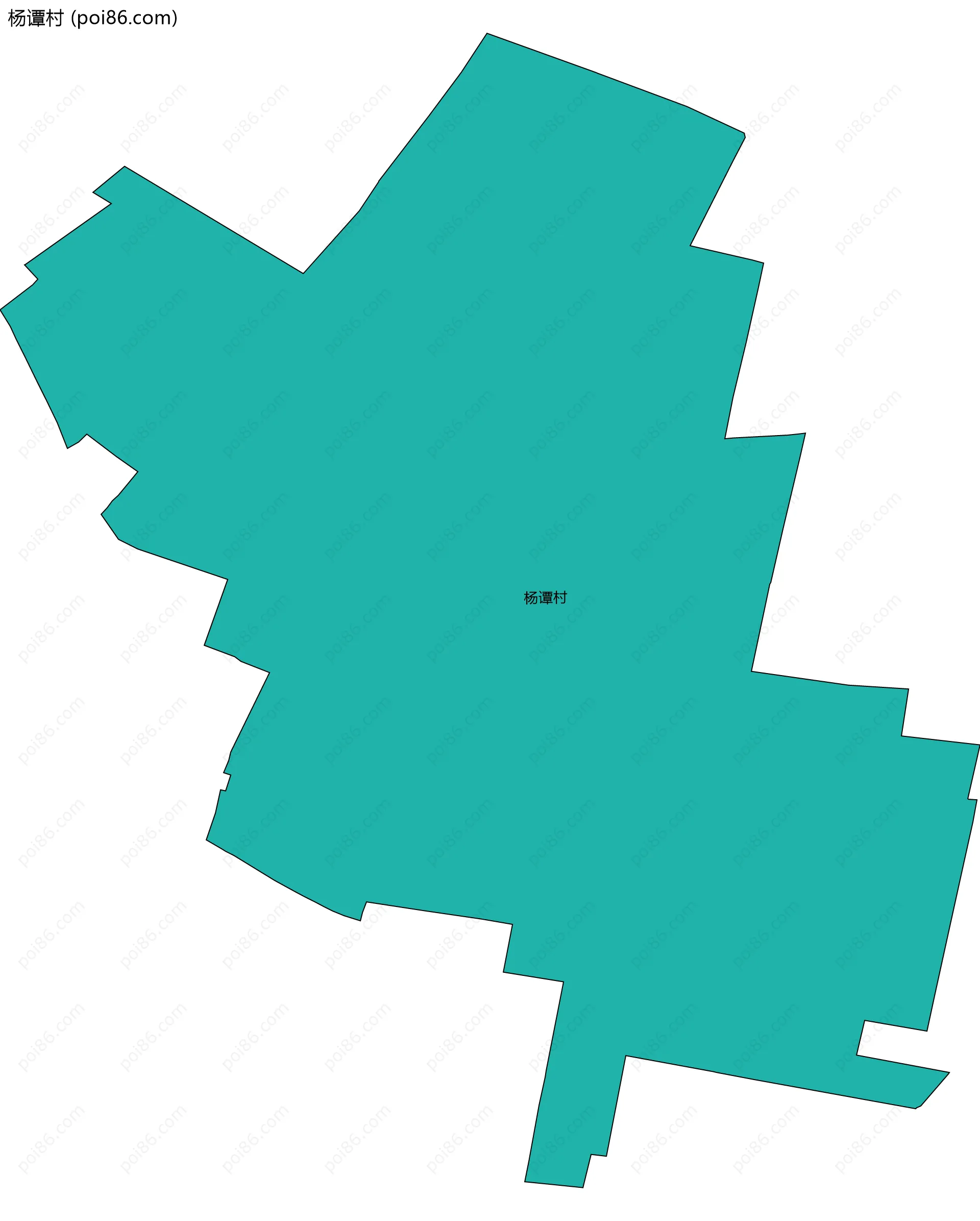 杨谭村边界地图