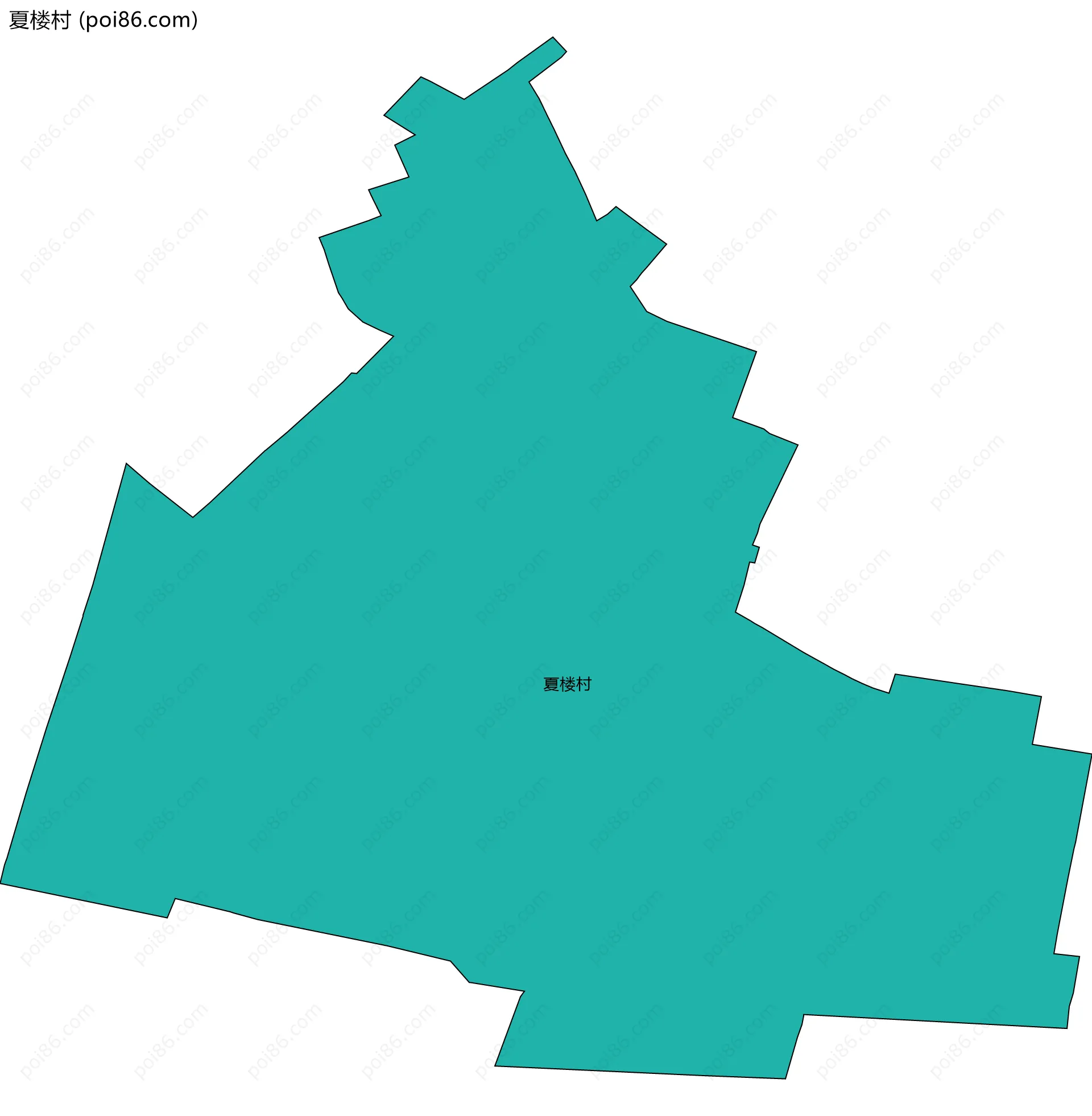 夏楼村边界地图