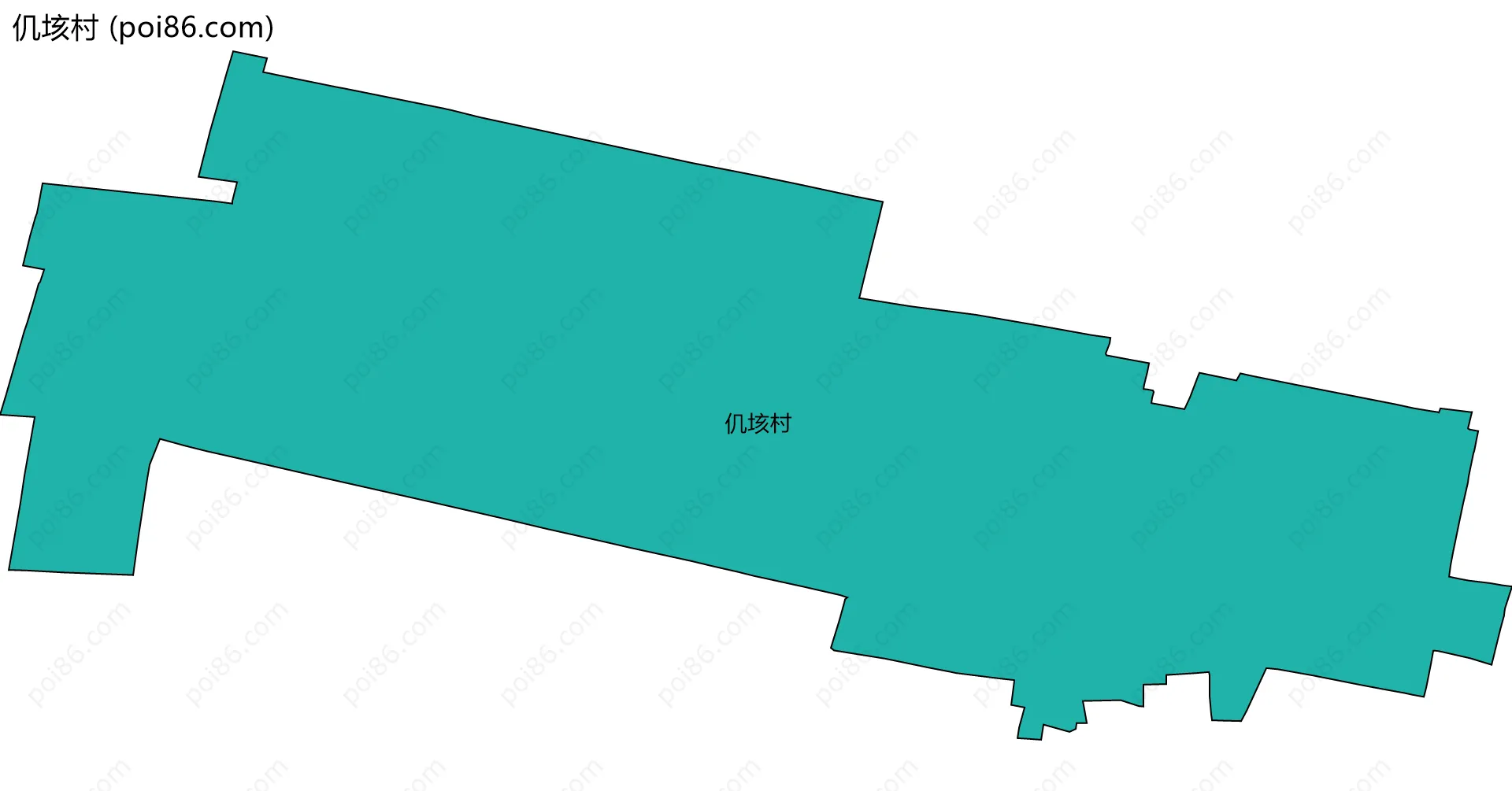 仉垓村边界地图