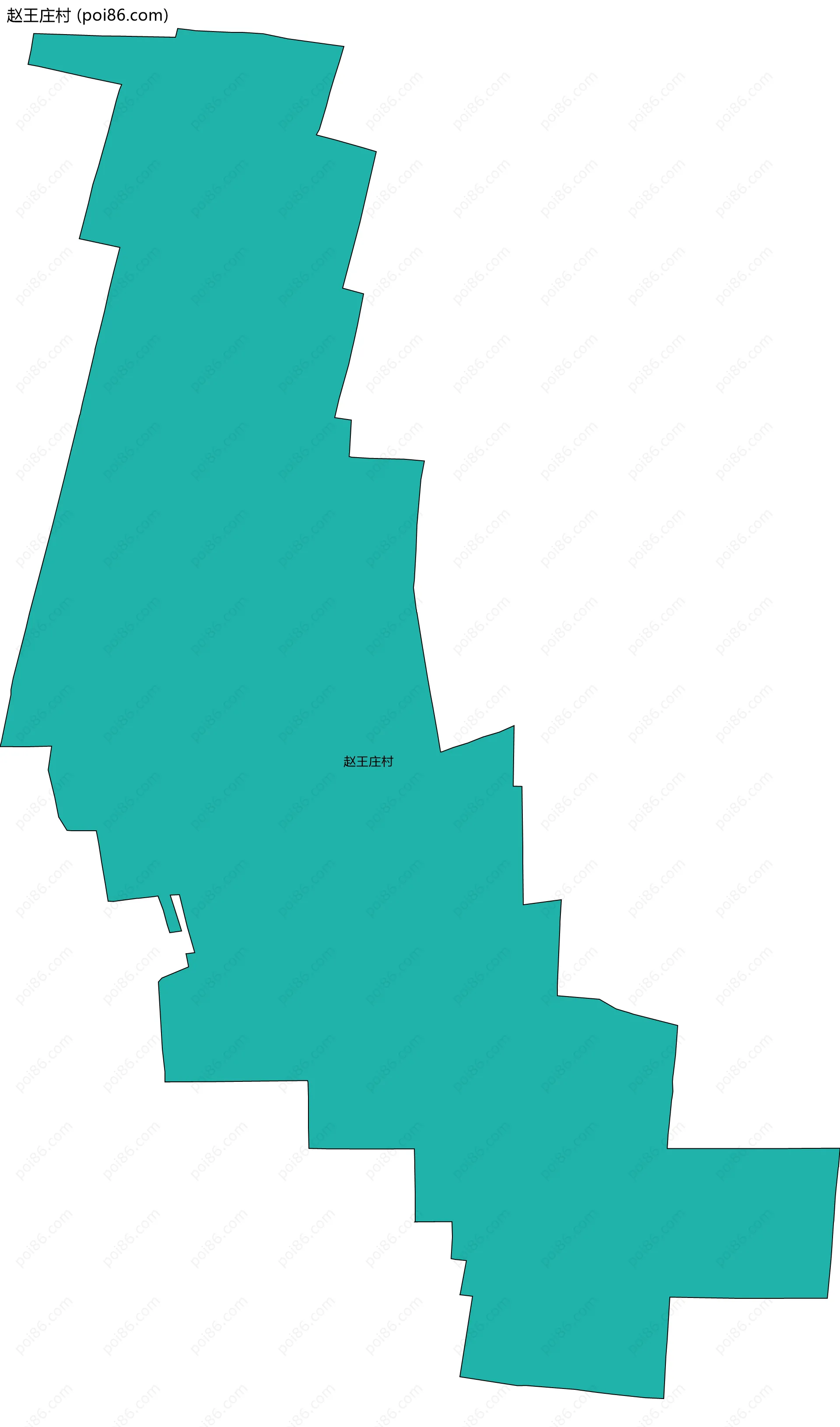 赵王庄村边界地图