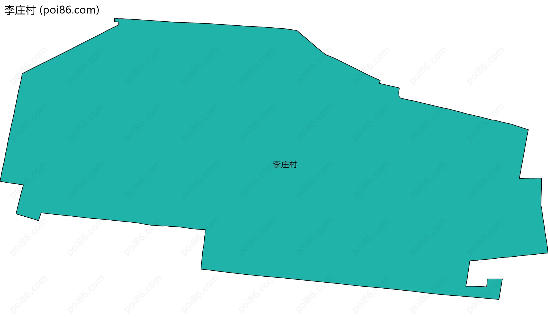 李庄村边界地图