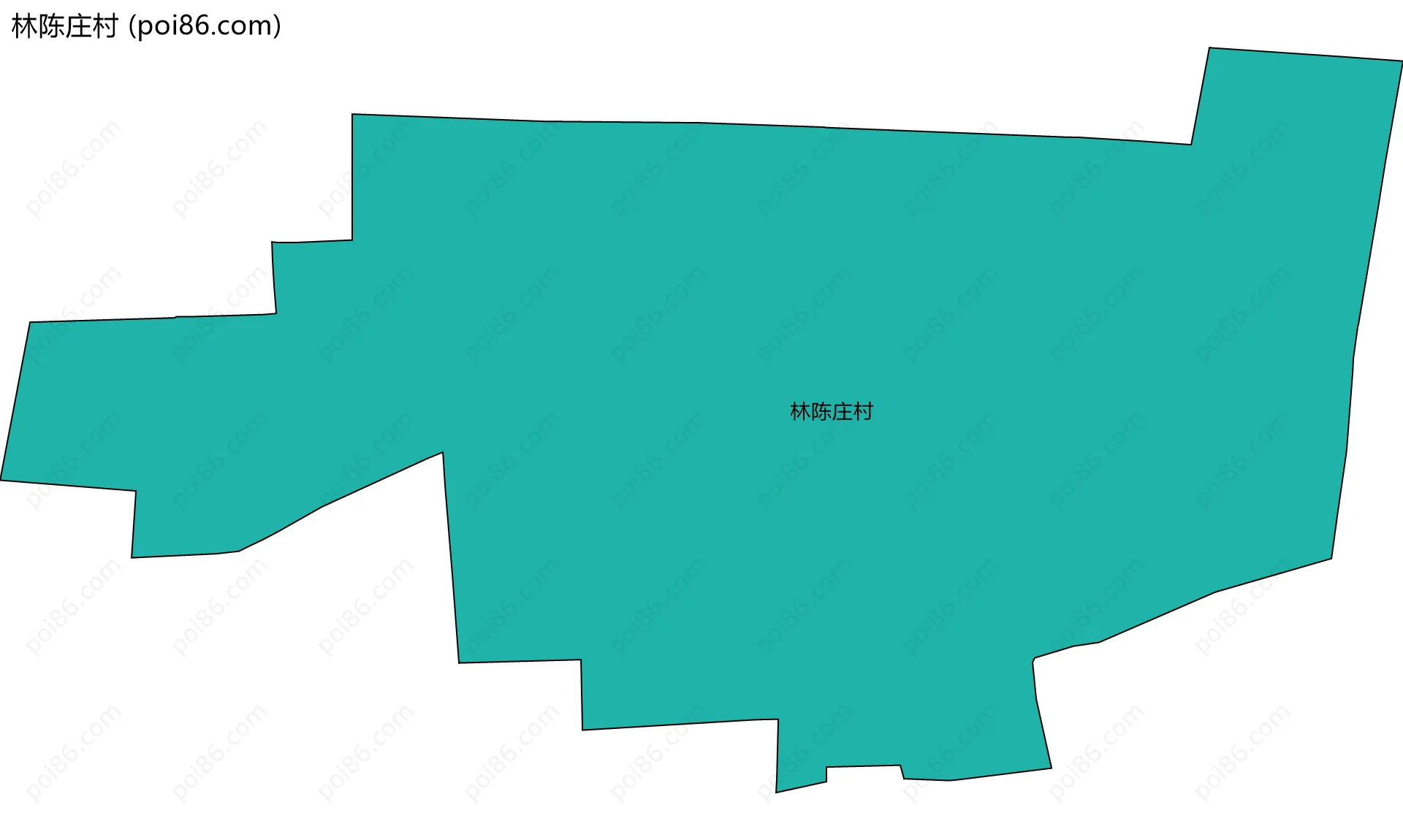 林陈庄村边界地图
