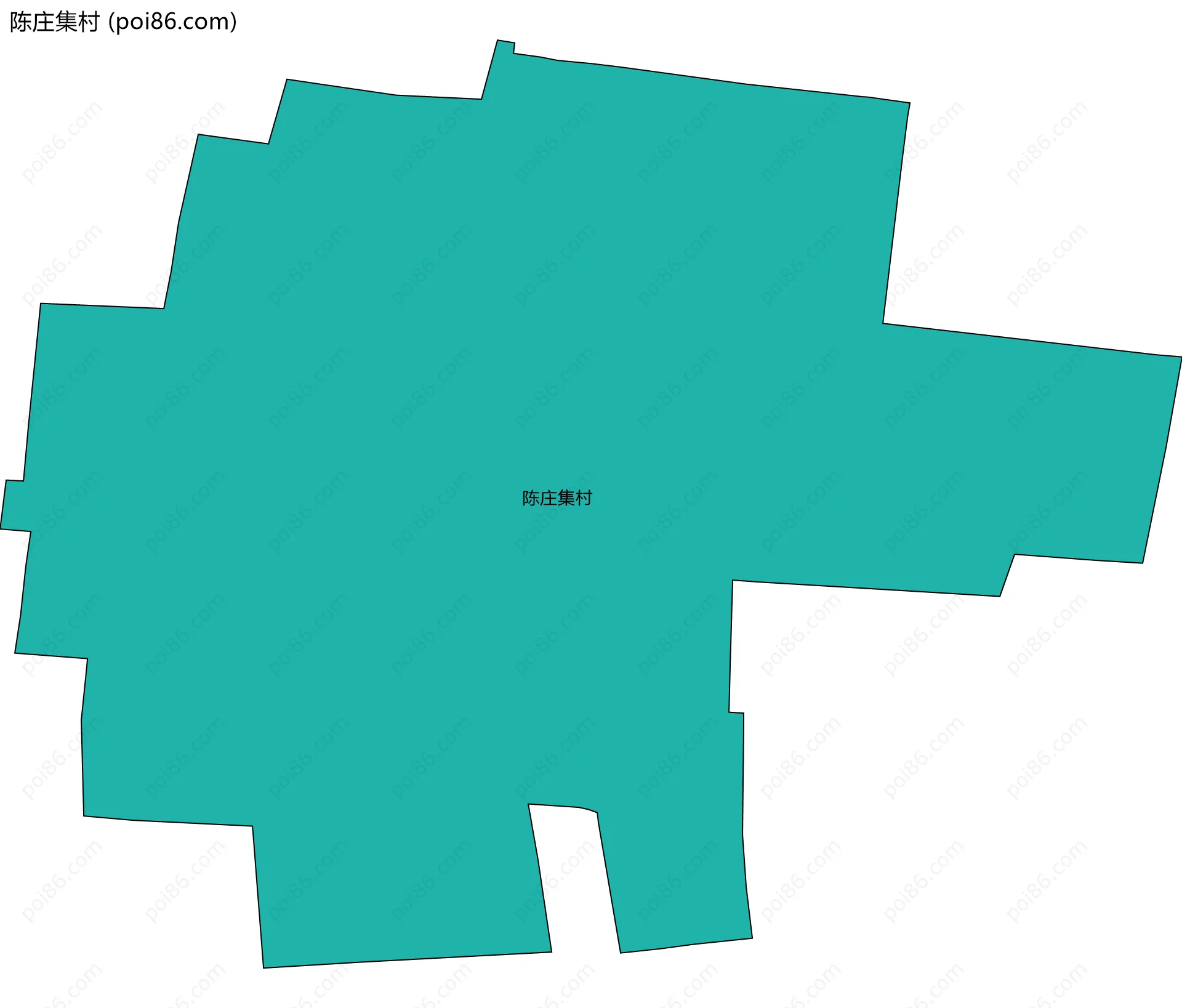 陈庄集村边界地图