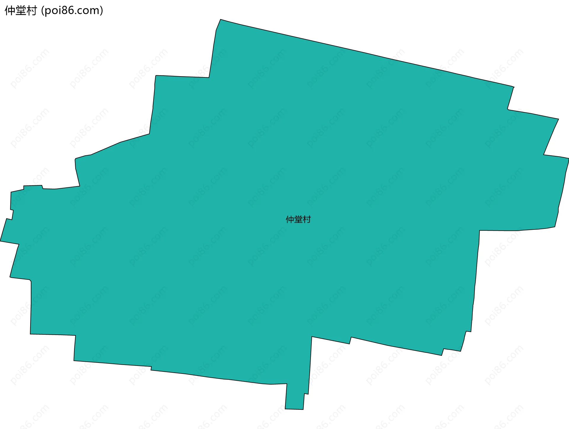 仲堂村边界地图