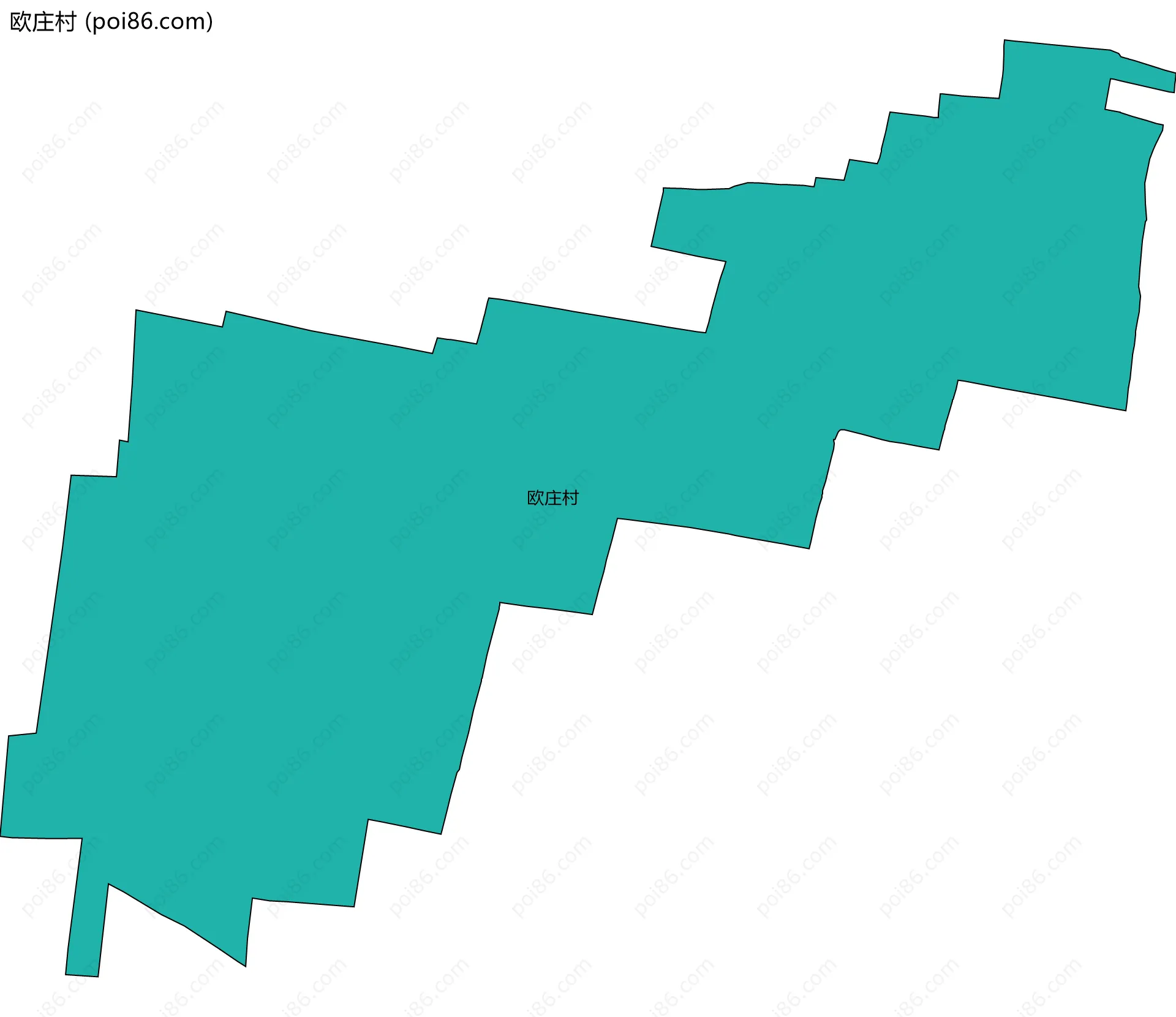 欧庄村边界地图