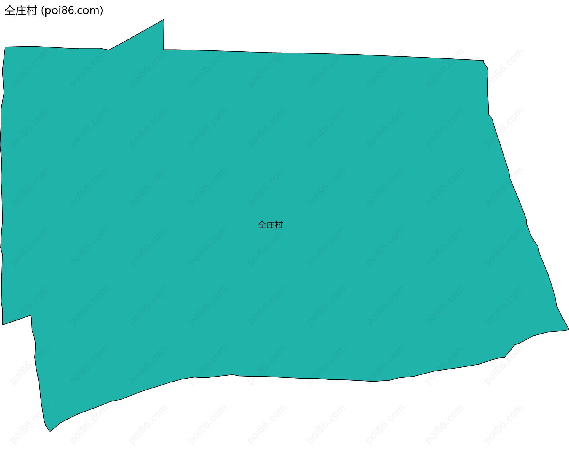 仝庄村边界地图