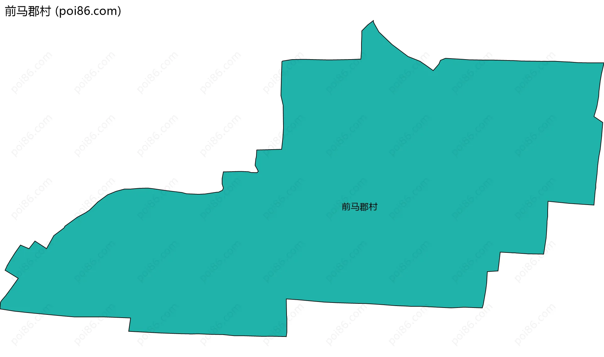 前马郡村边界地图