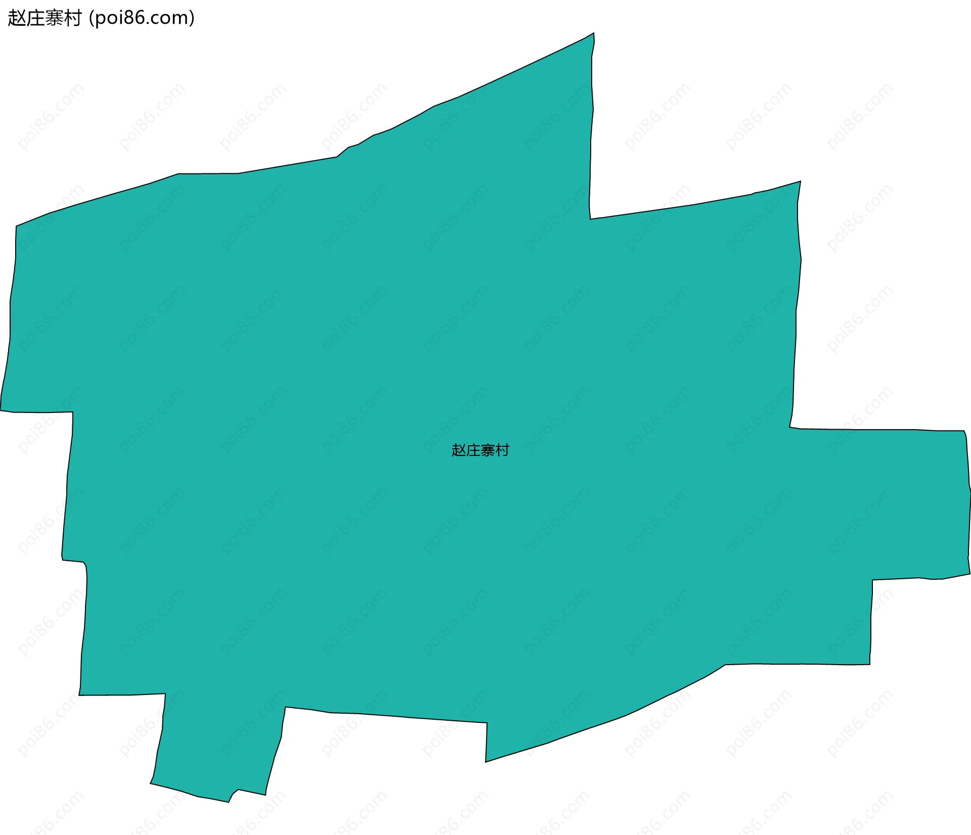 赵庄寨村边界地图