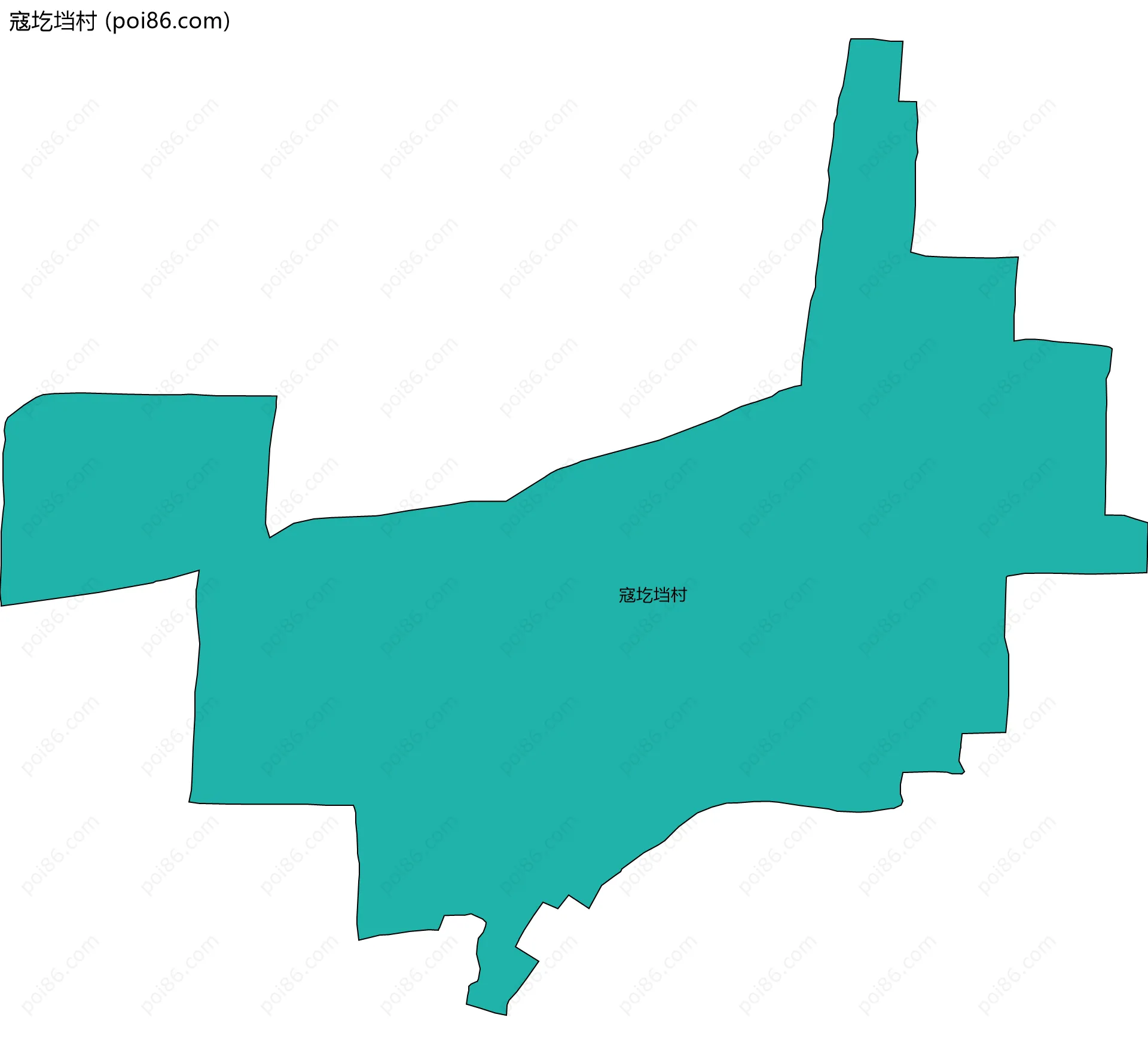 寇圪垱村边界地图