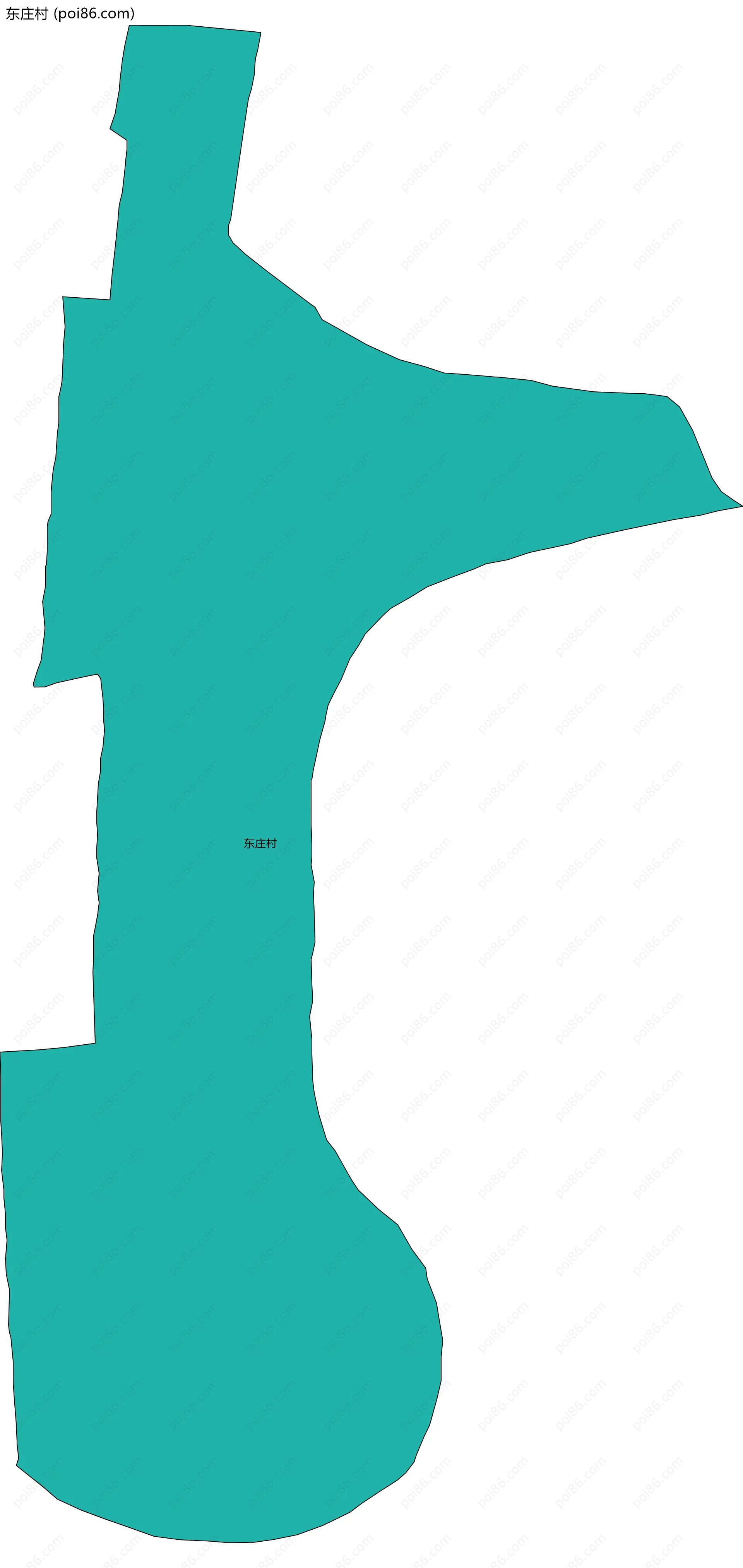 东庄村边界地图