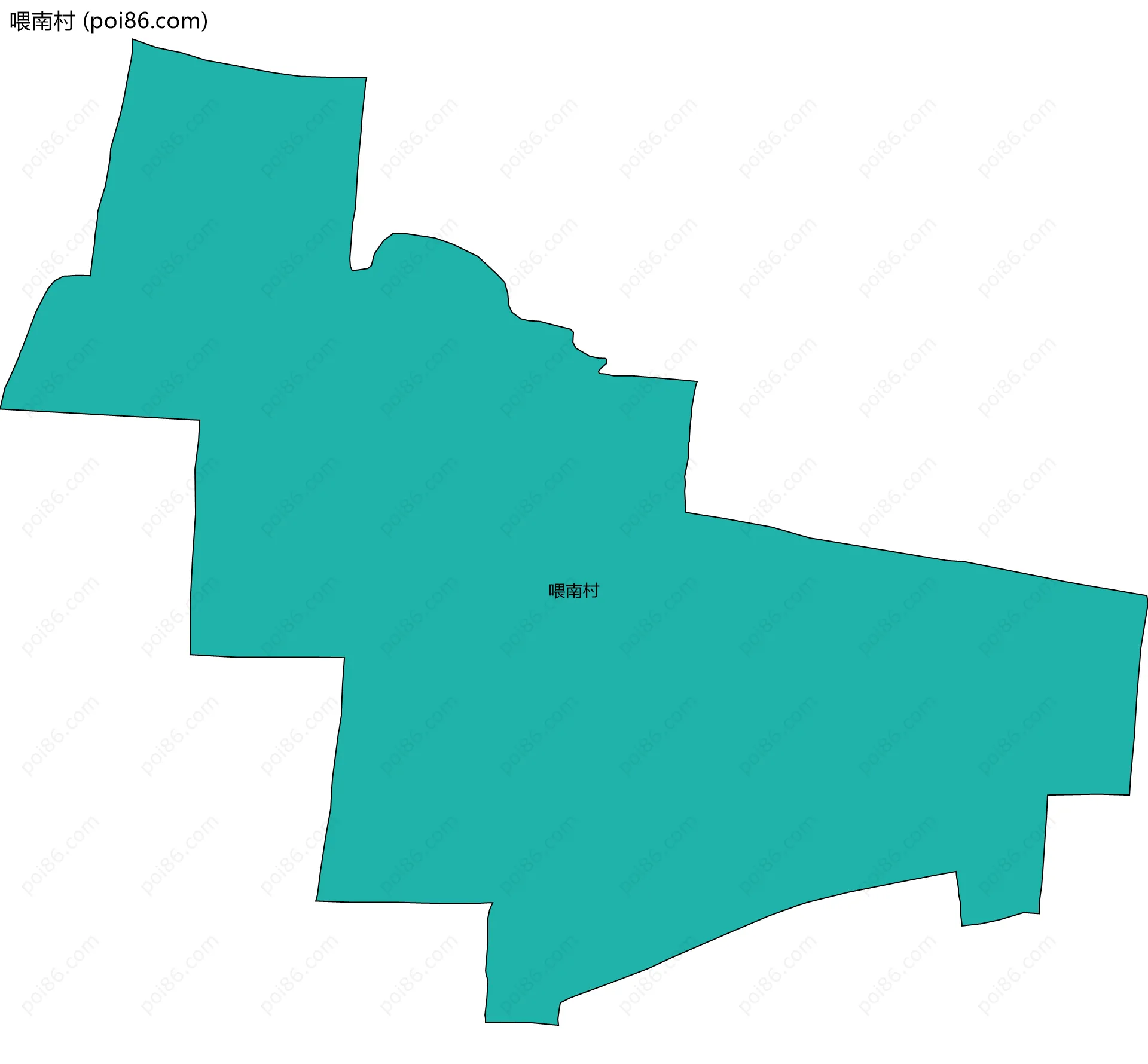 喂南村边界地图