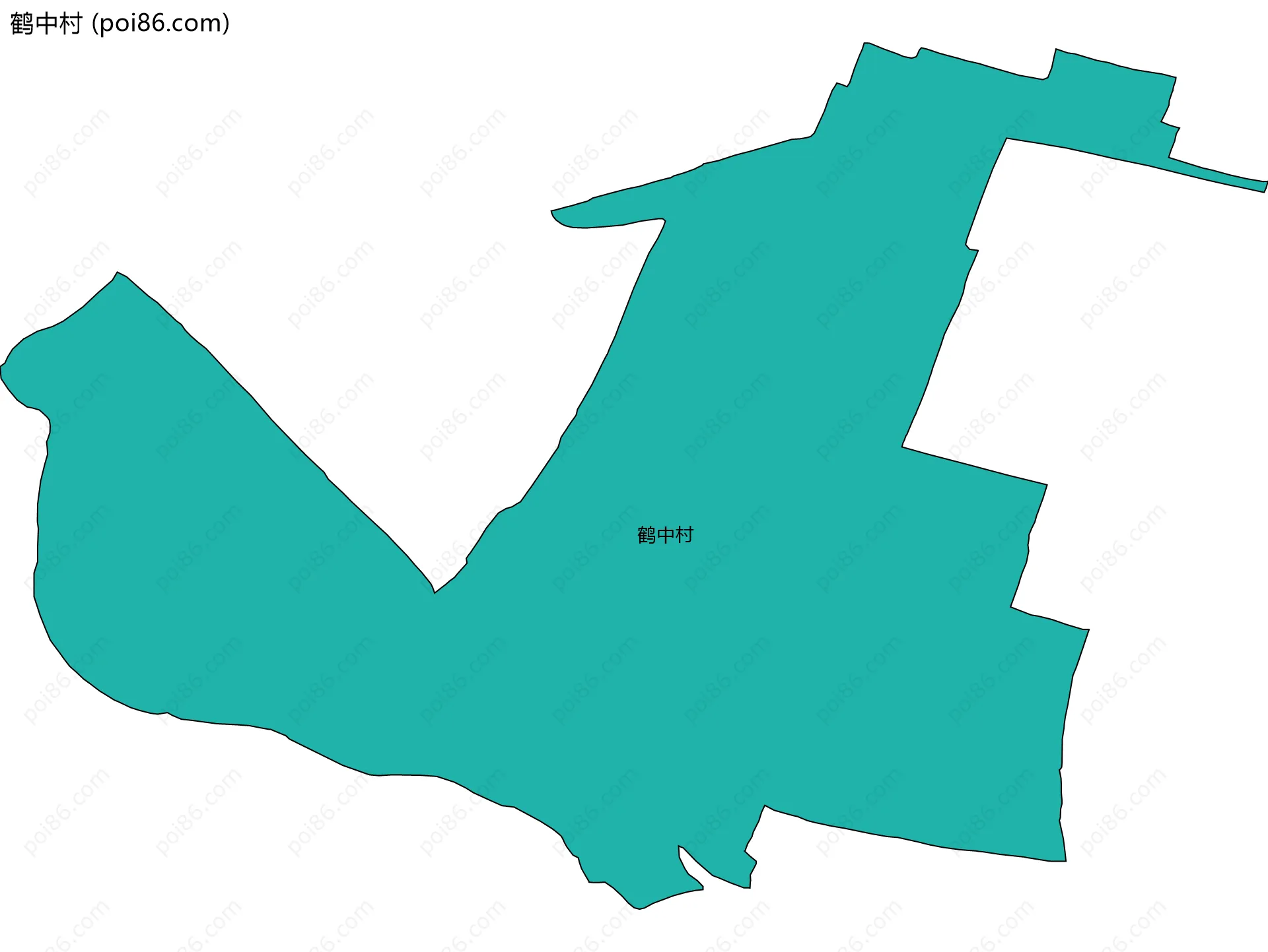 鹤中村边界地图