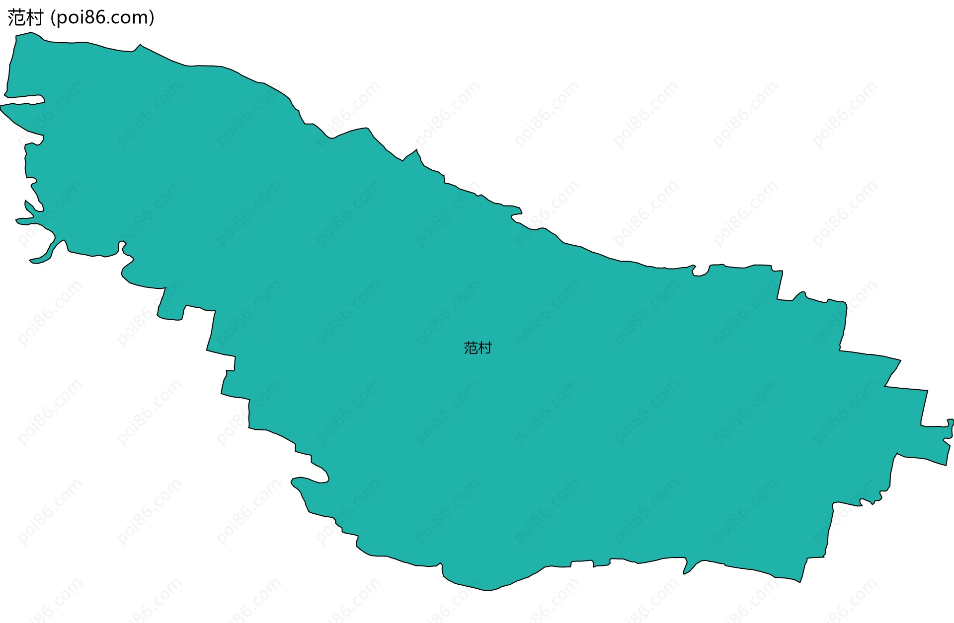 范村边界地图