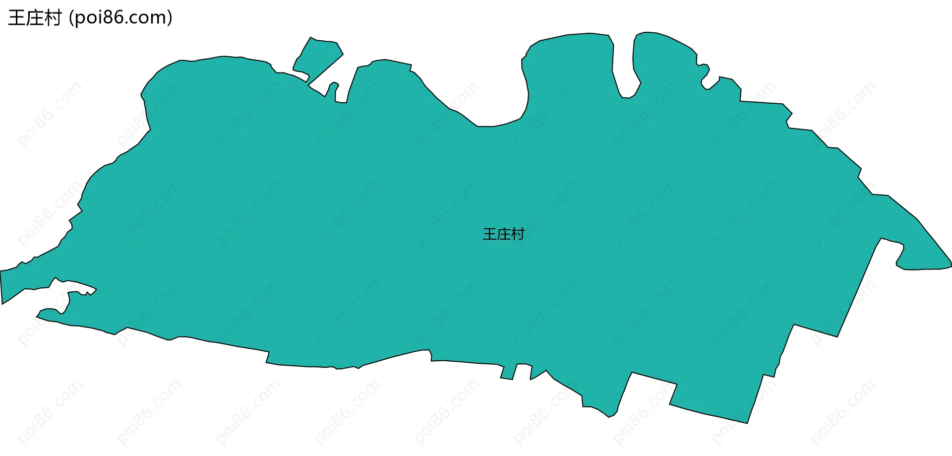 王庄村边界地图