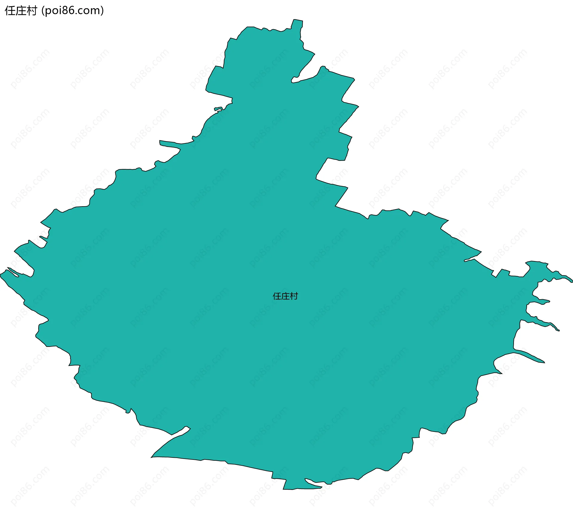 任庄村边界地图