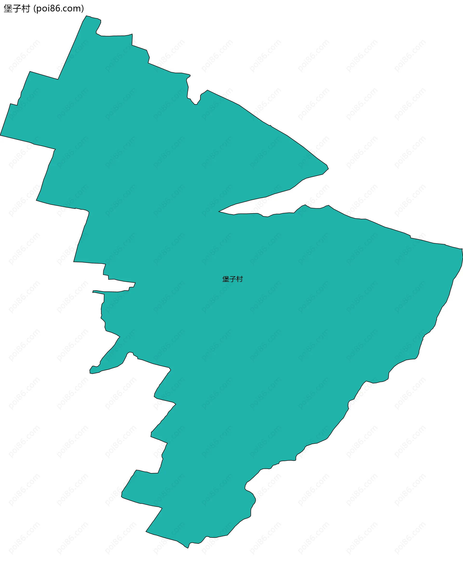 堡子村边界地图