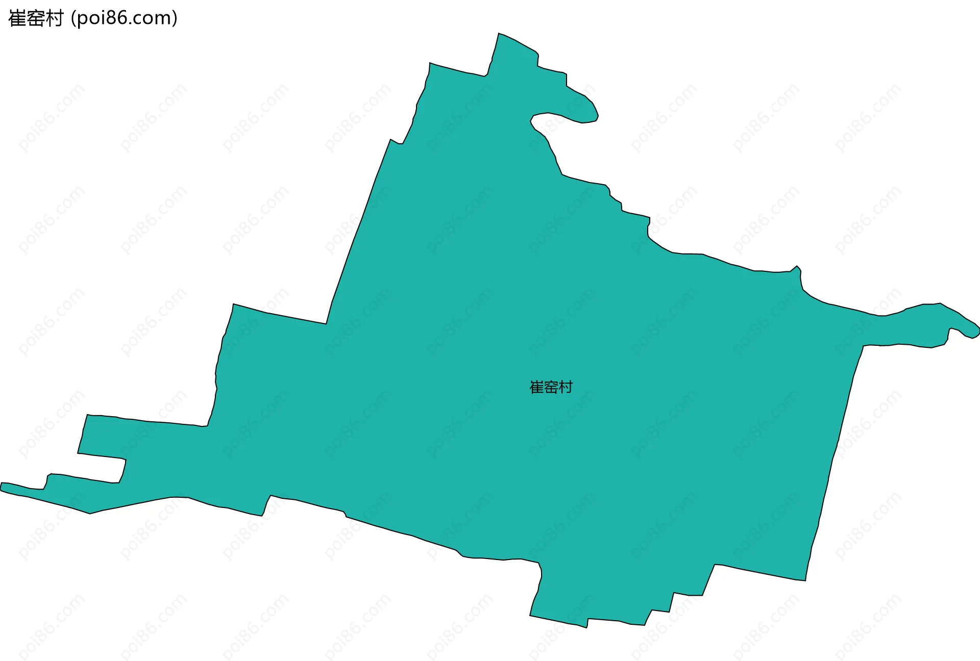 崔窑村边界地图