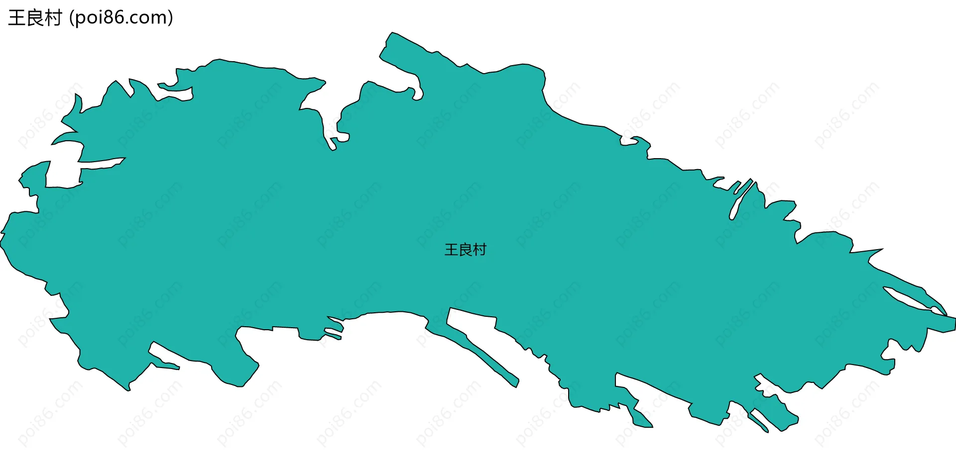 王良村边界地图