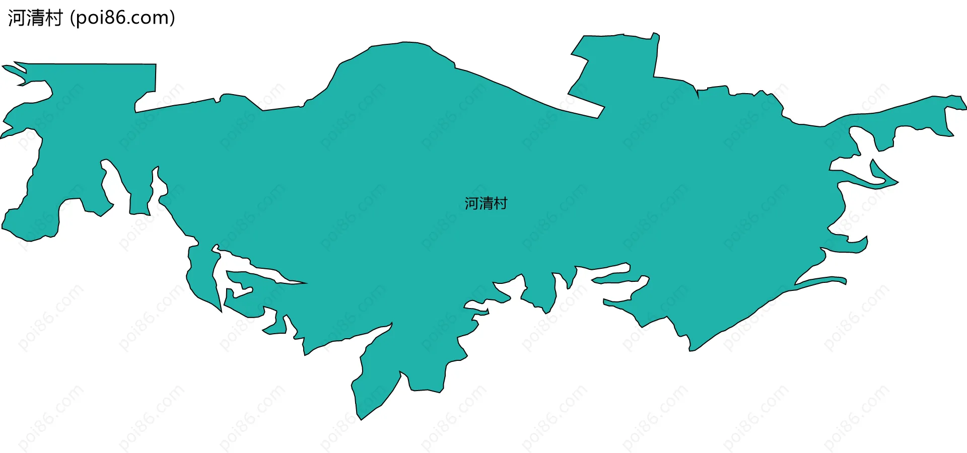 河清村边界地图