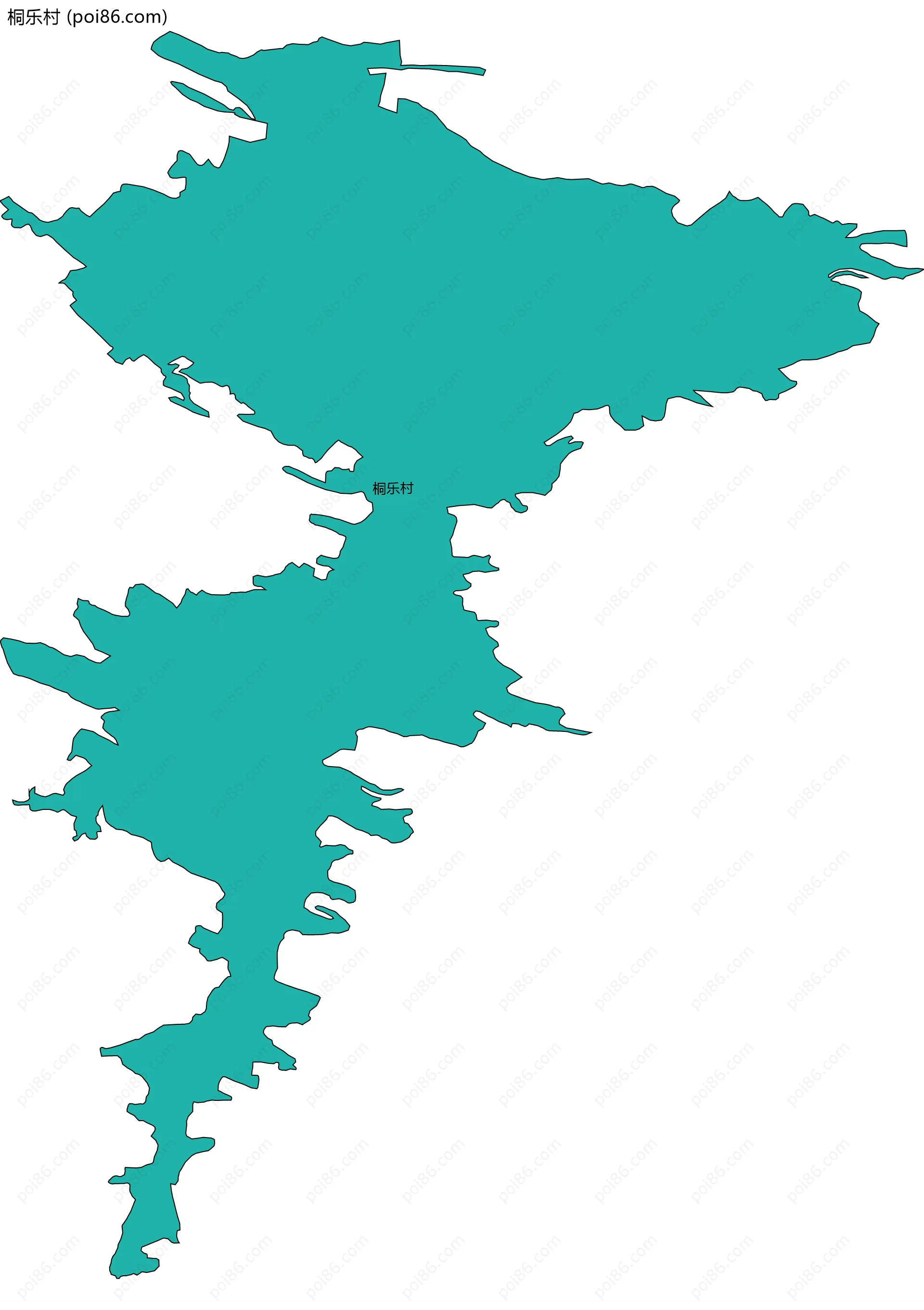 桐乐村边界地图