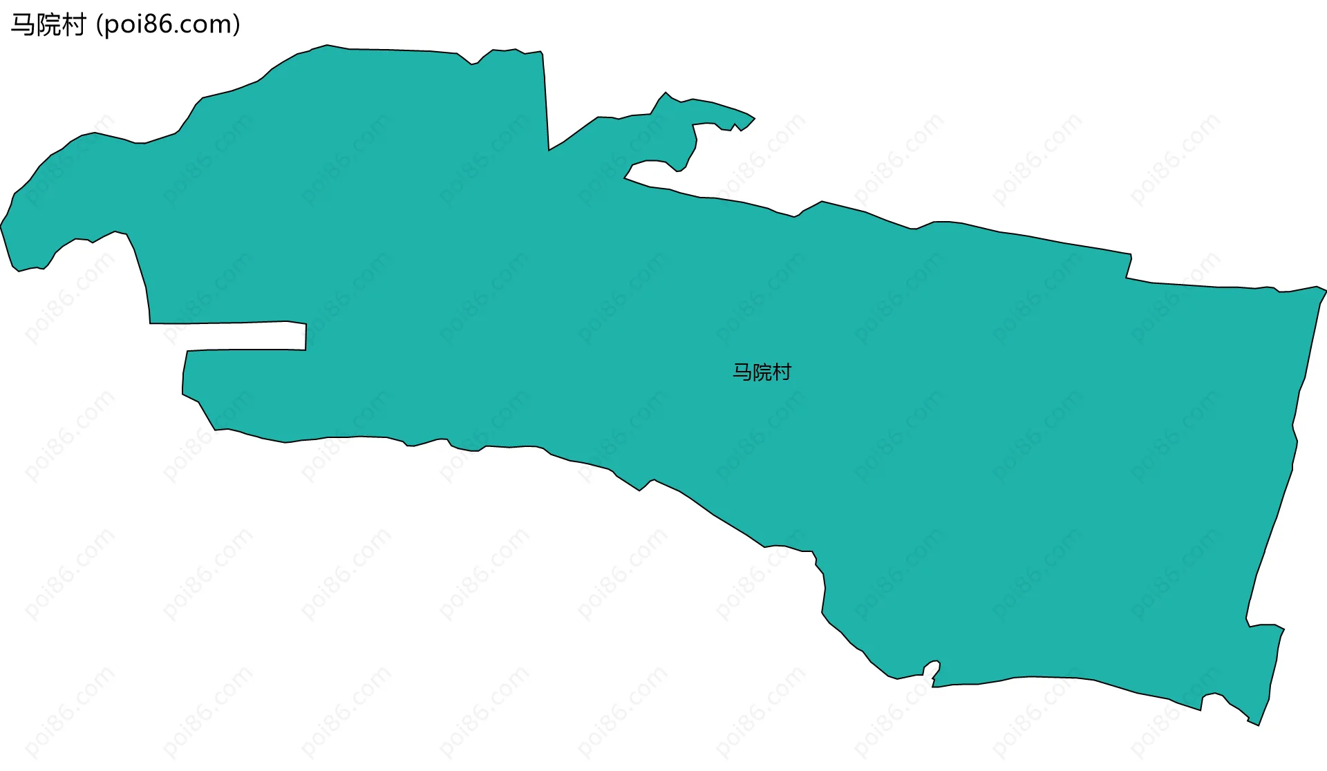 马院村边界地图