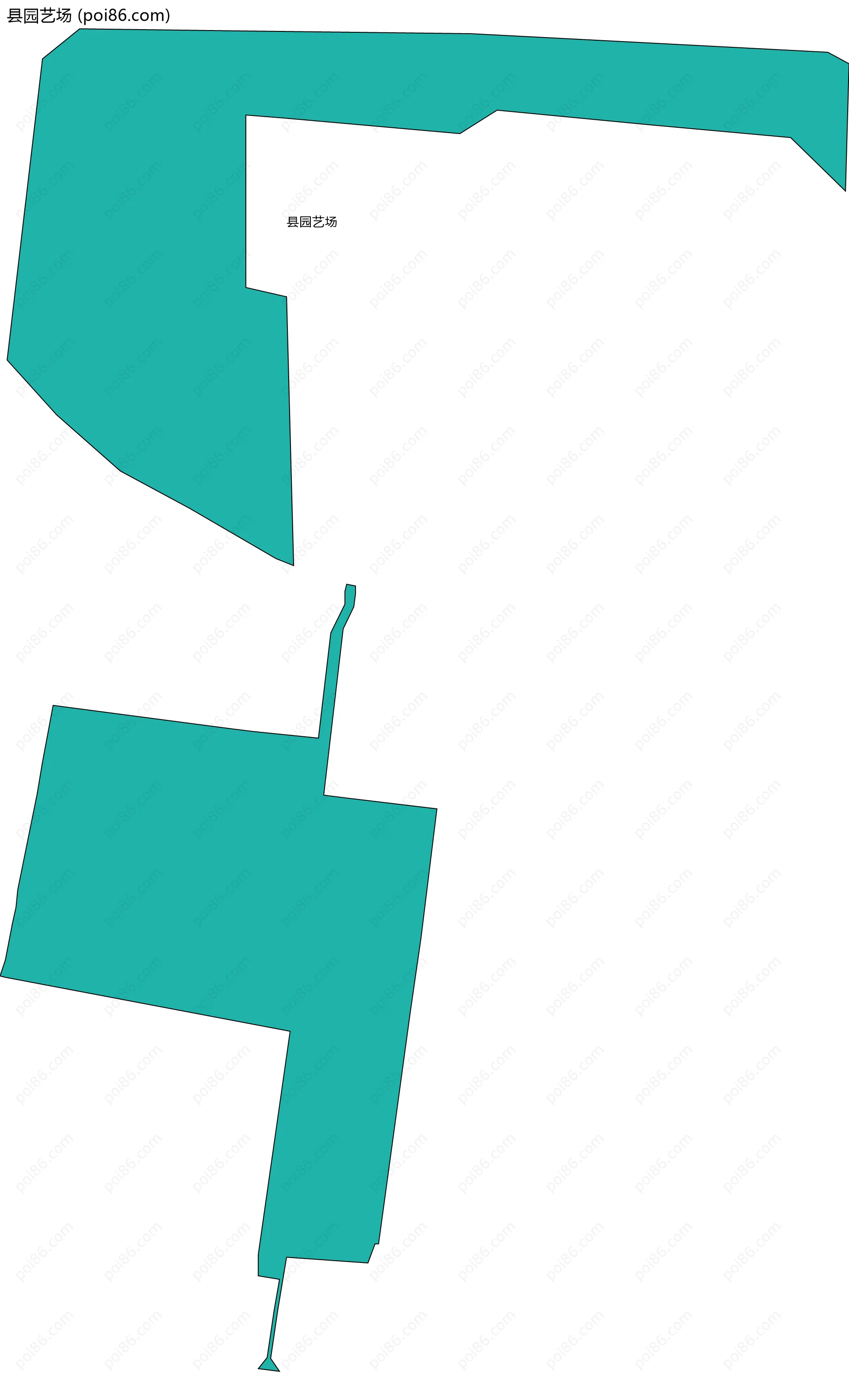 县园艺场边界地图