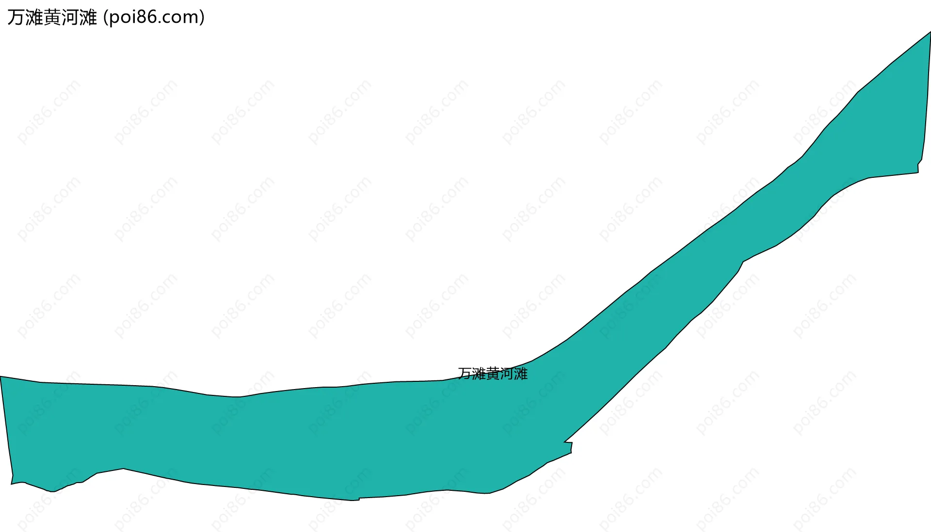 万滩黄河滩边界地图