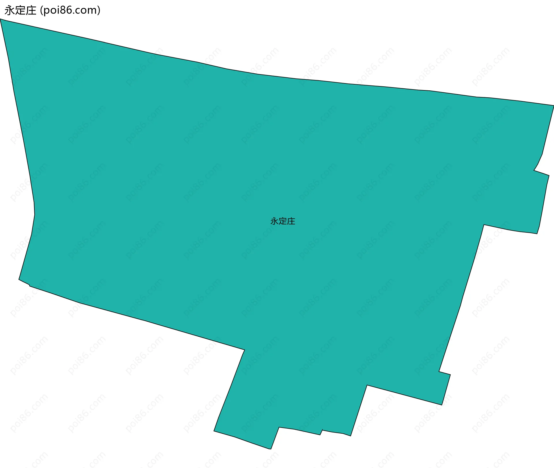 永定庄边界地图